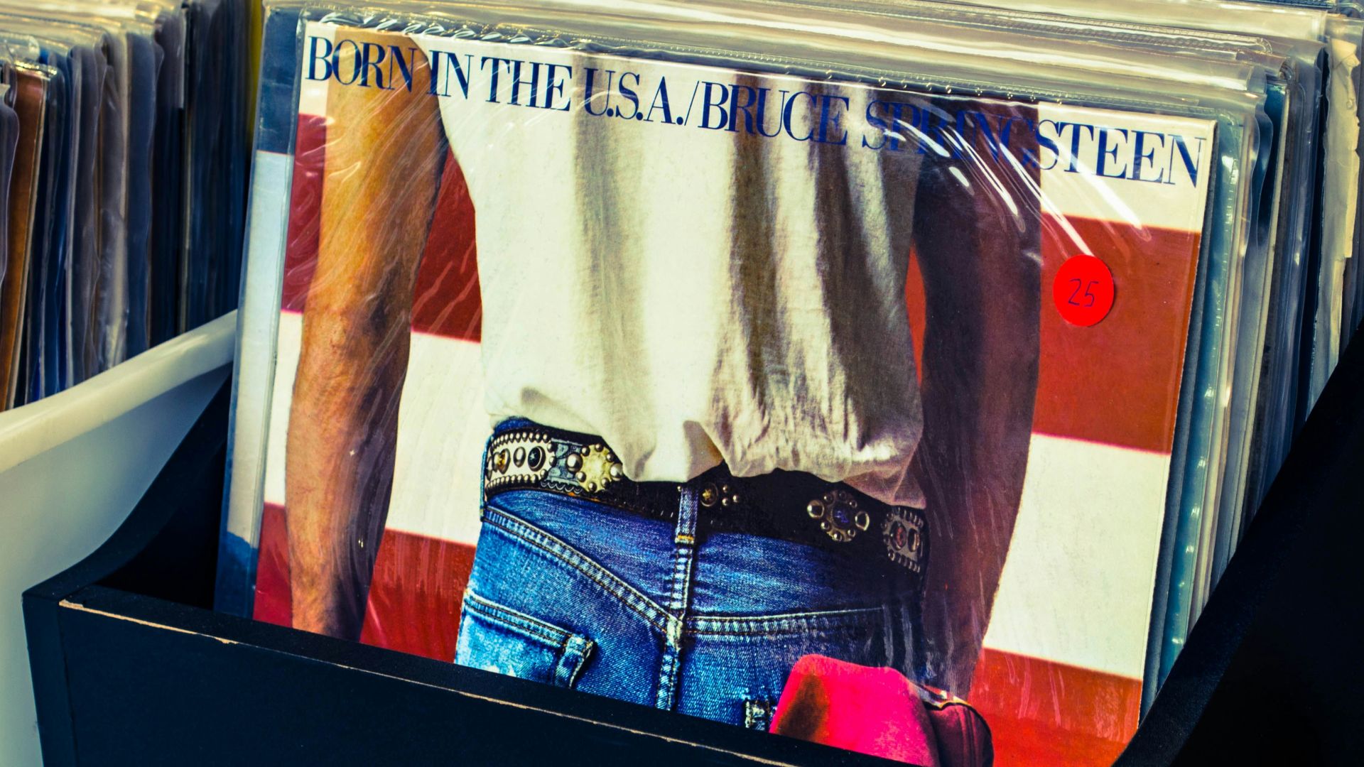 assorted magazine lot on white and blue container