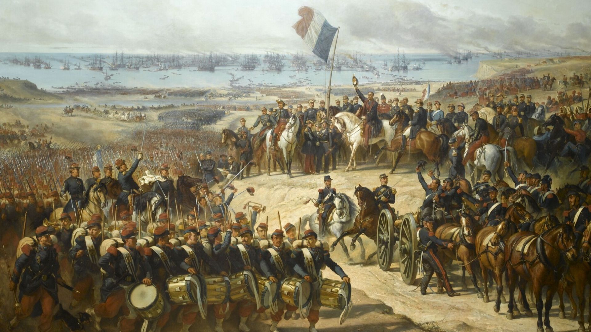 File:Debarquement des Français et des Anglais dans la baie de Kalamita le 14 septembre 1854.jpg