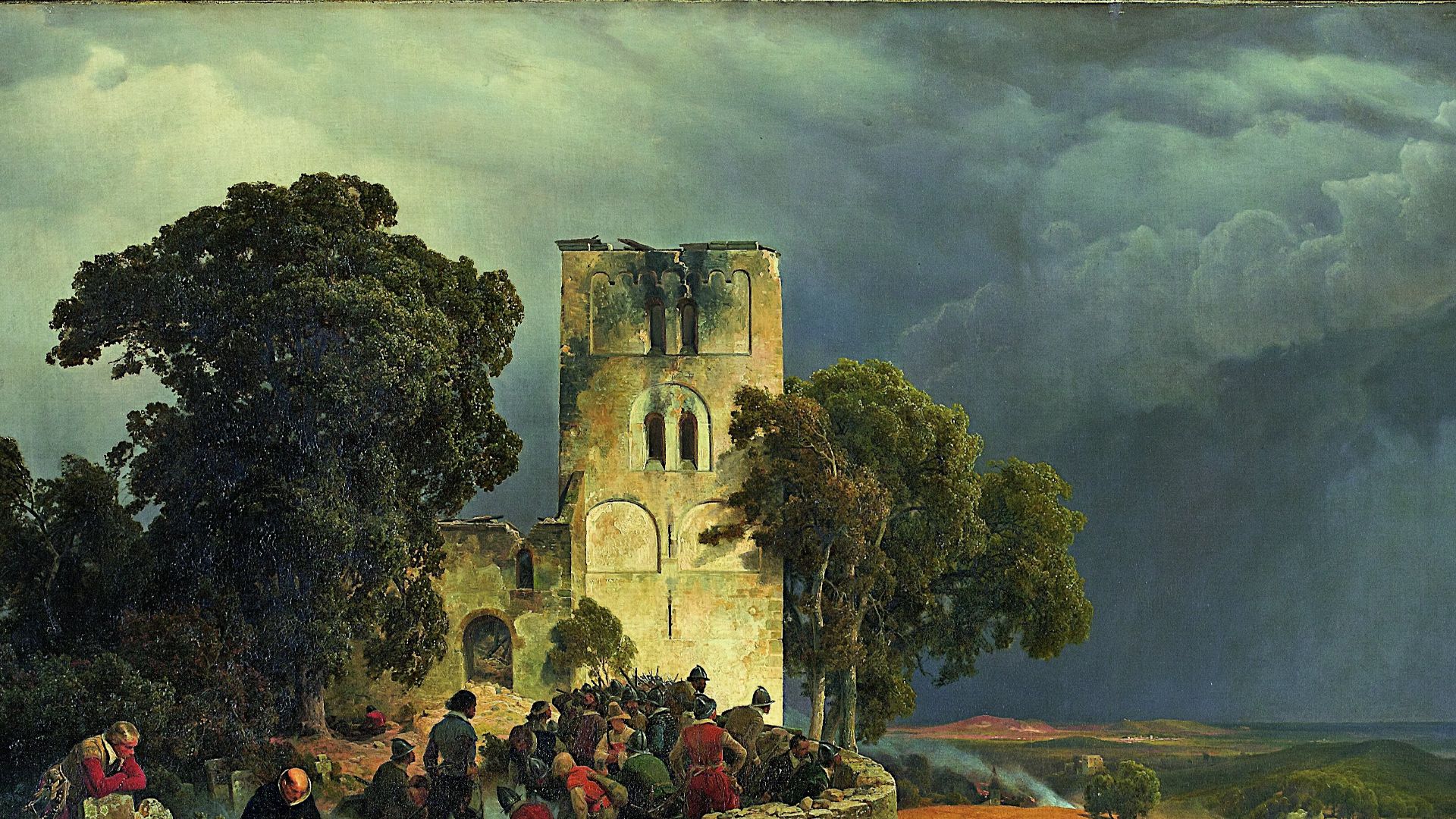 File:Carl Friedrich Lessing - The Siege (Defense of a Church Courtyard During the Thirty Years’ War) - Google Art Project.jpg