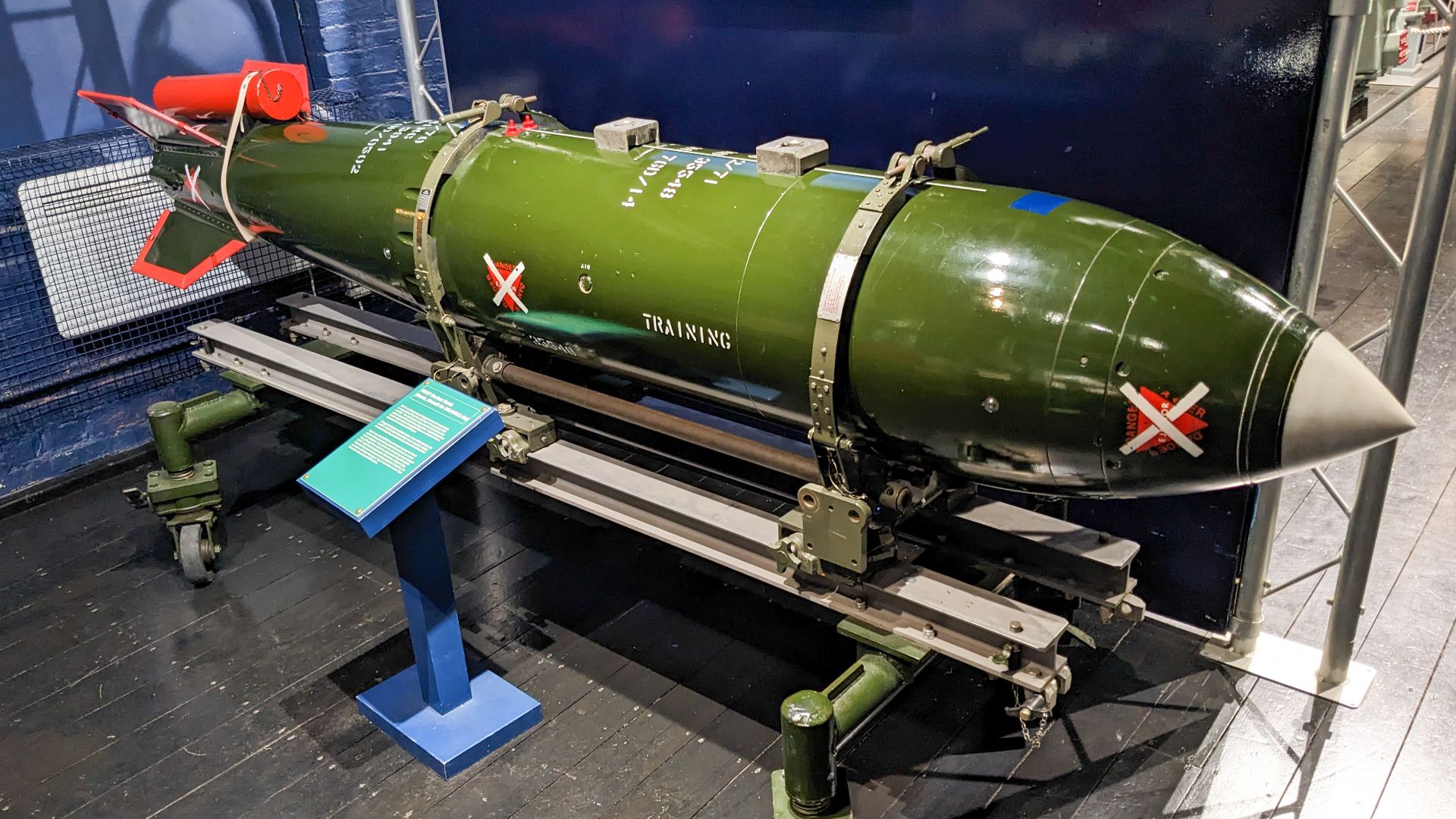 File:WE177 training nuclear bomb at Explosion Museum.jpg