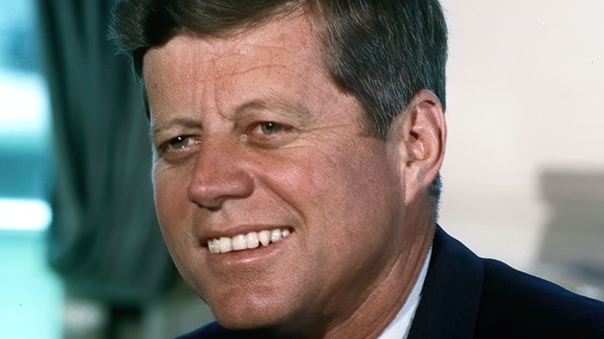File:John F. Kennedy, White House color photo portrait.jpg
