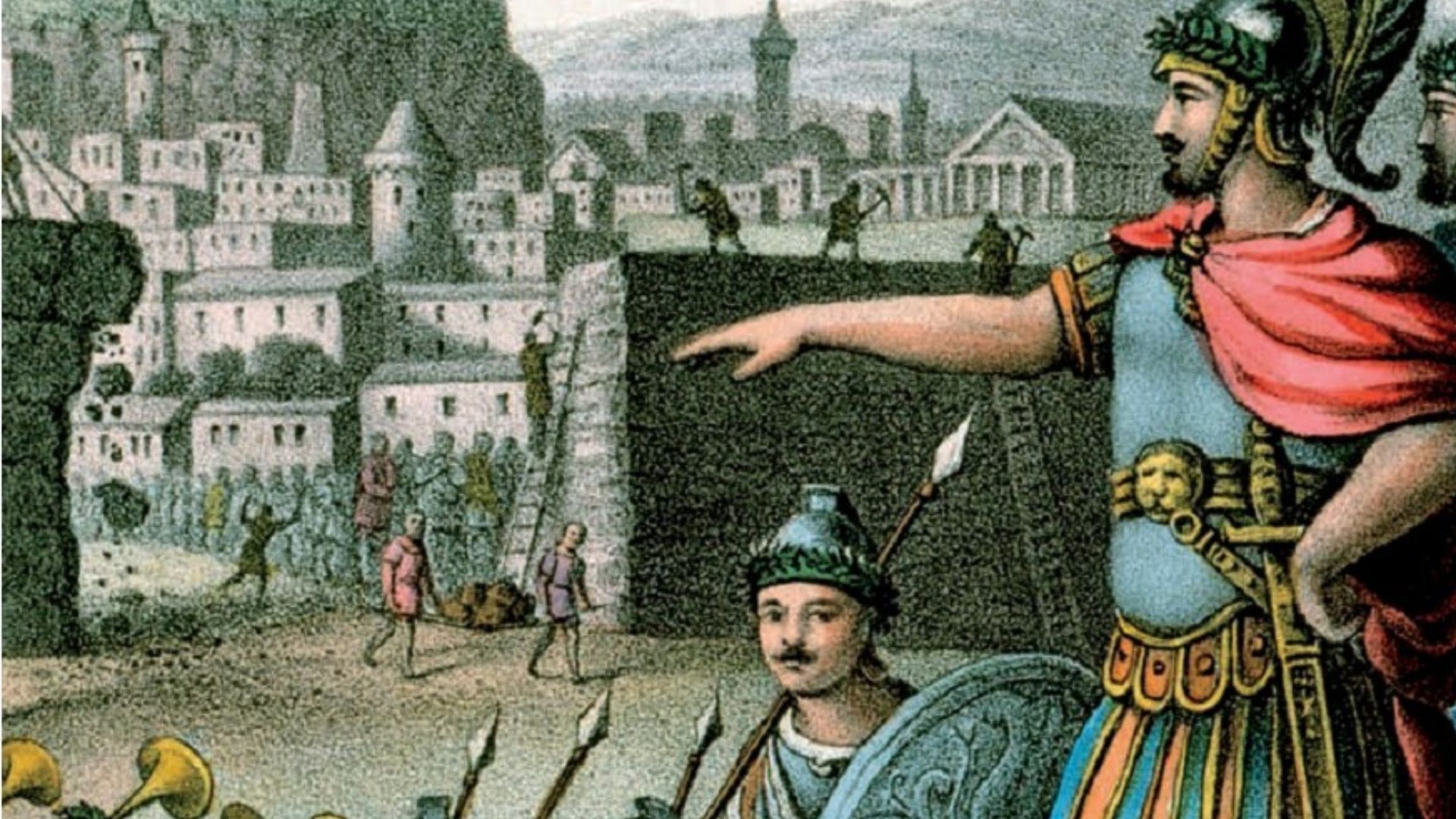 File:Lysander outside the walls of Athens 19th century lithograph.jpg