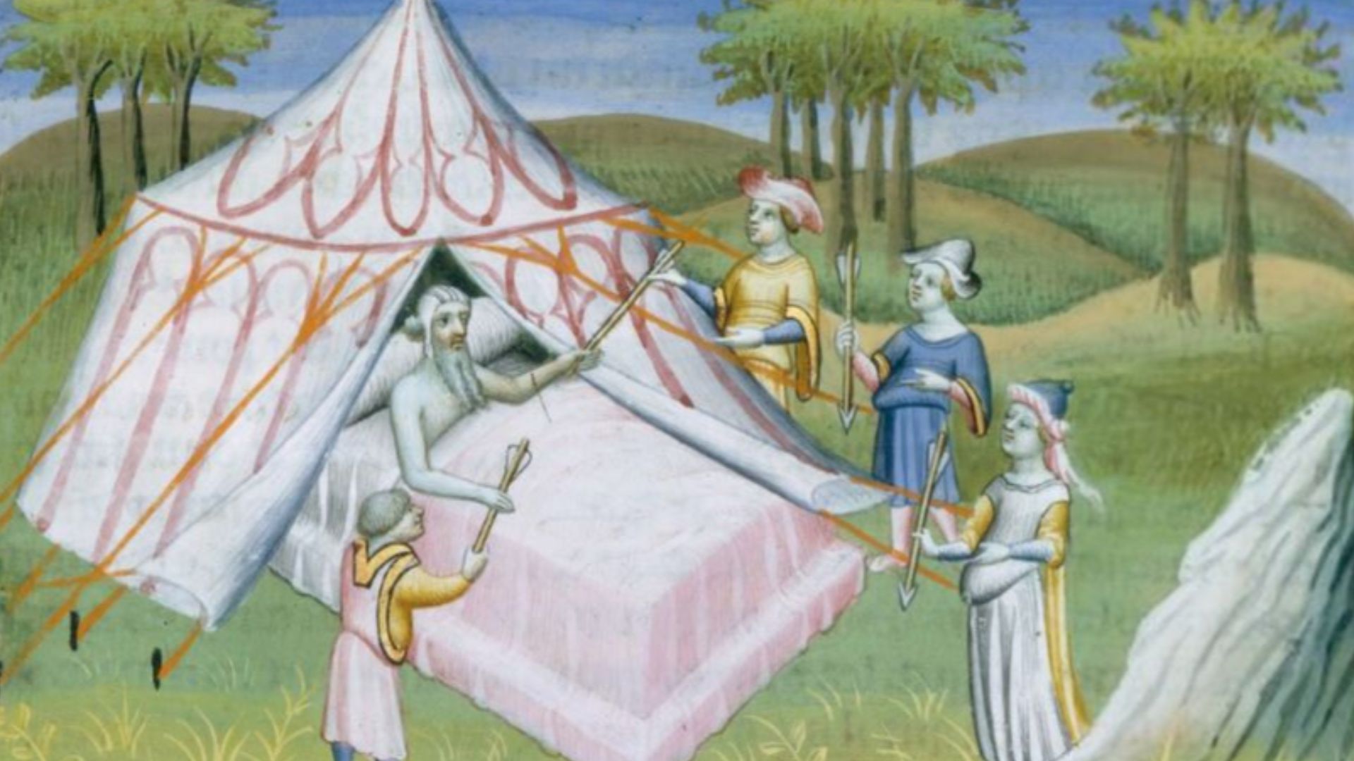 File:Genghis Khan with sons (Marco Polo, 1400s).jpg