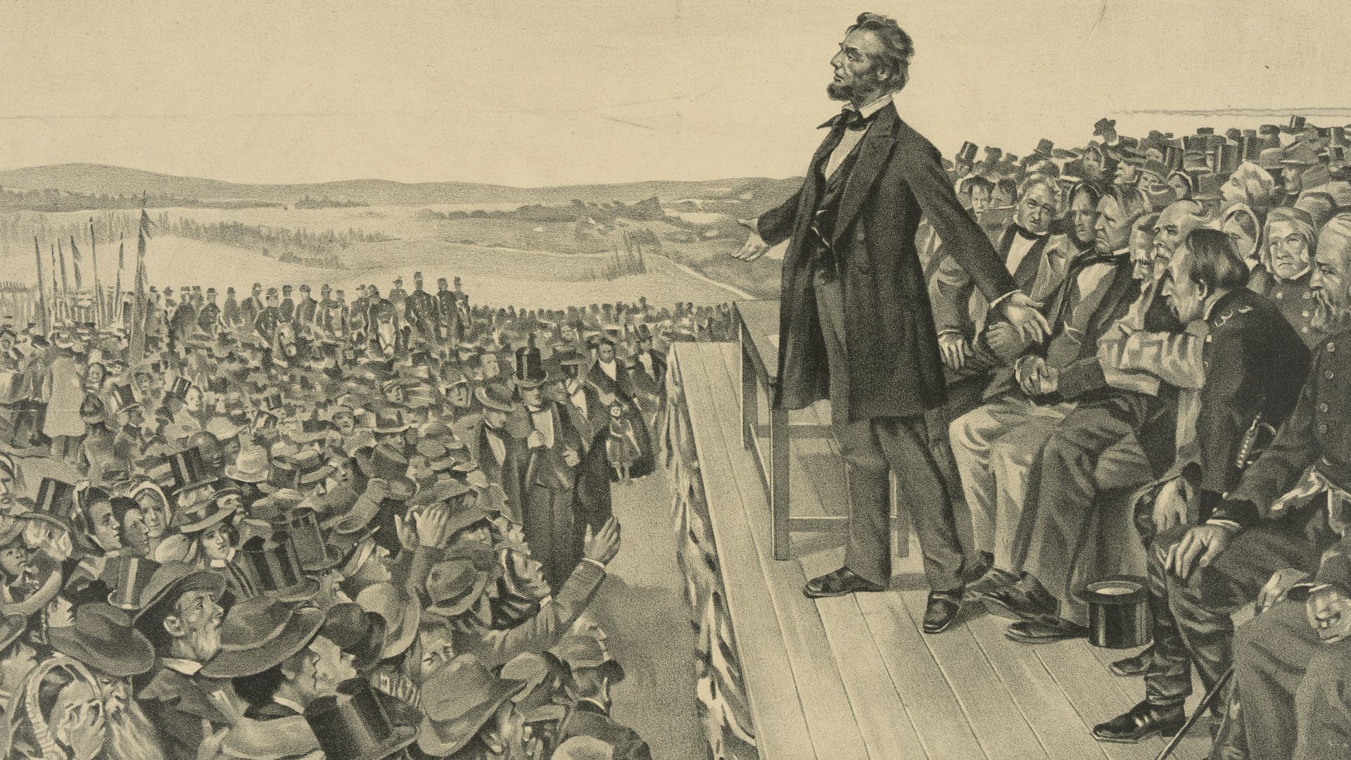 File:Lincoln's address at the dedication of the Gettysburg National Cemetery, November 19, 1863 LCCN2003674448 (cropped).jpg