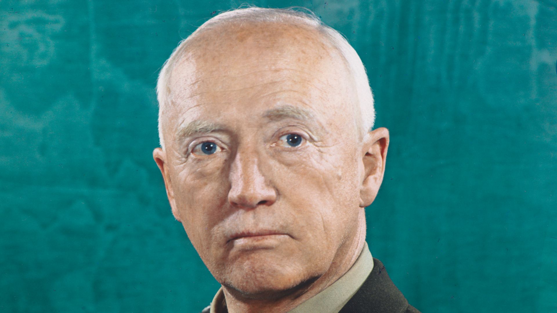File:General George Patton by Robert F. Cranston, Lee Elkins, and Harry Warnecke, 1945, color carbro print, from the National Portrait Gallery - NPG-NPG 95 404Patton-000002.jpg