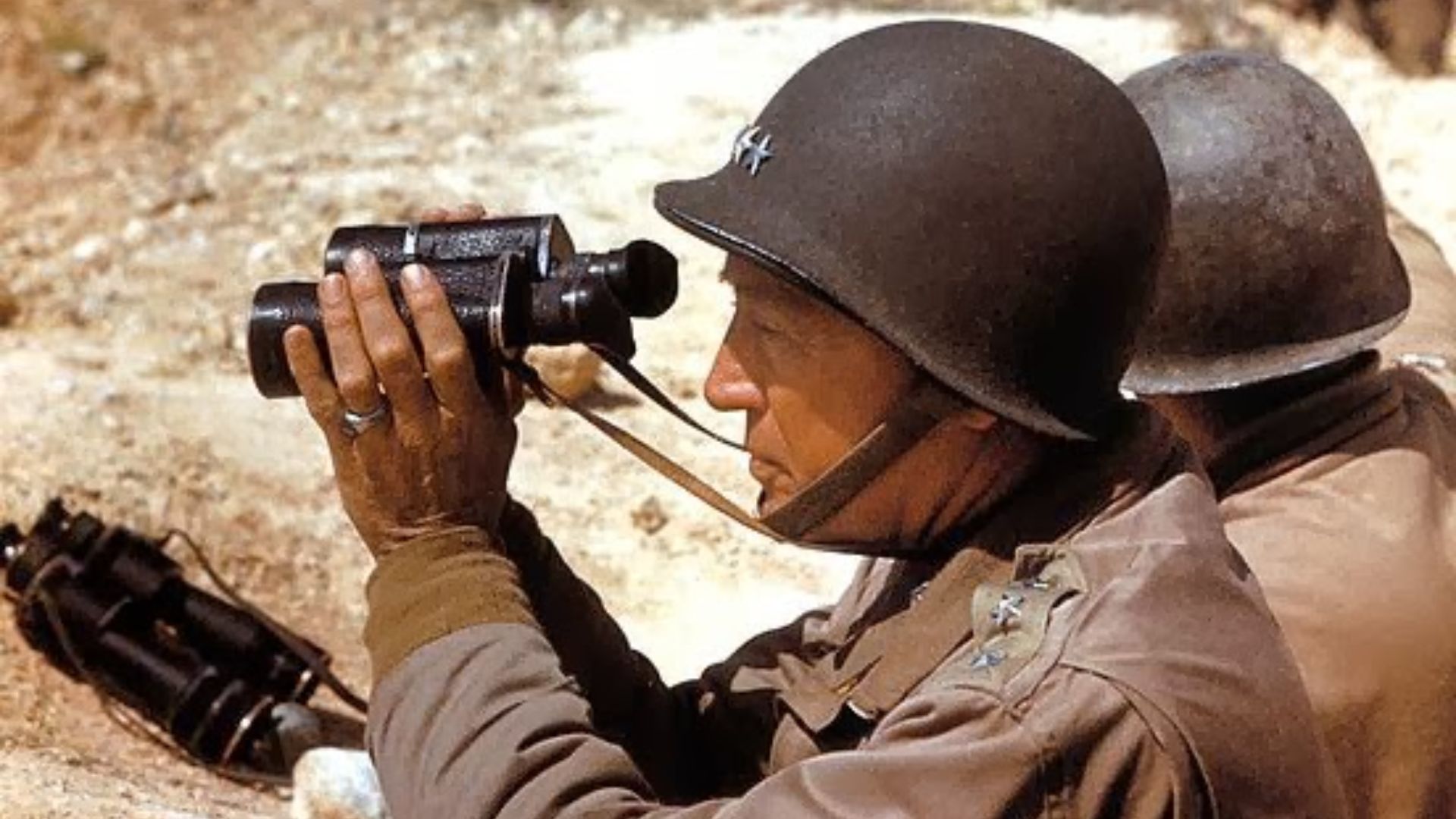 File:General Patton Looking Through Binoculars.jpg