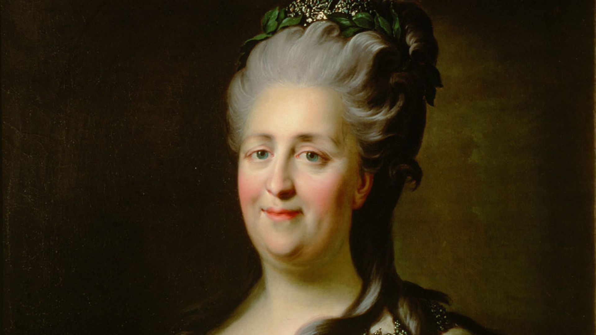 File:Catherine II after Roslin, Rokotov (1780s, Kunsthistorisches Museum).jpg