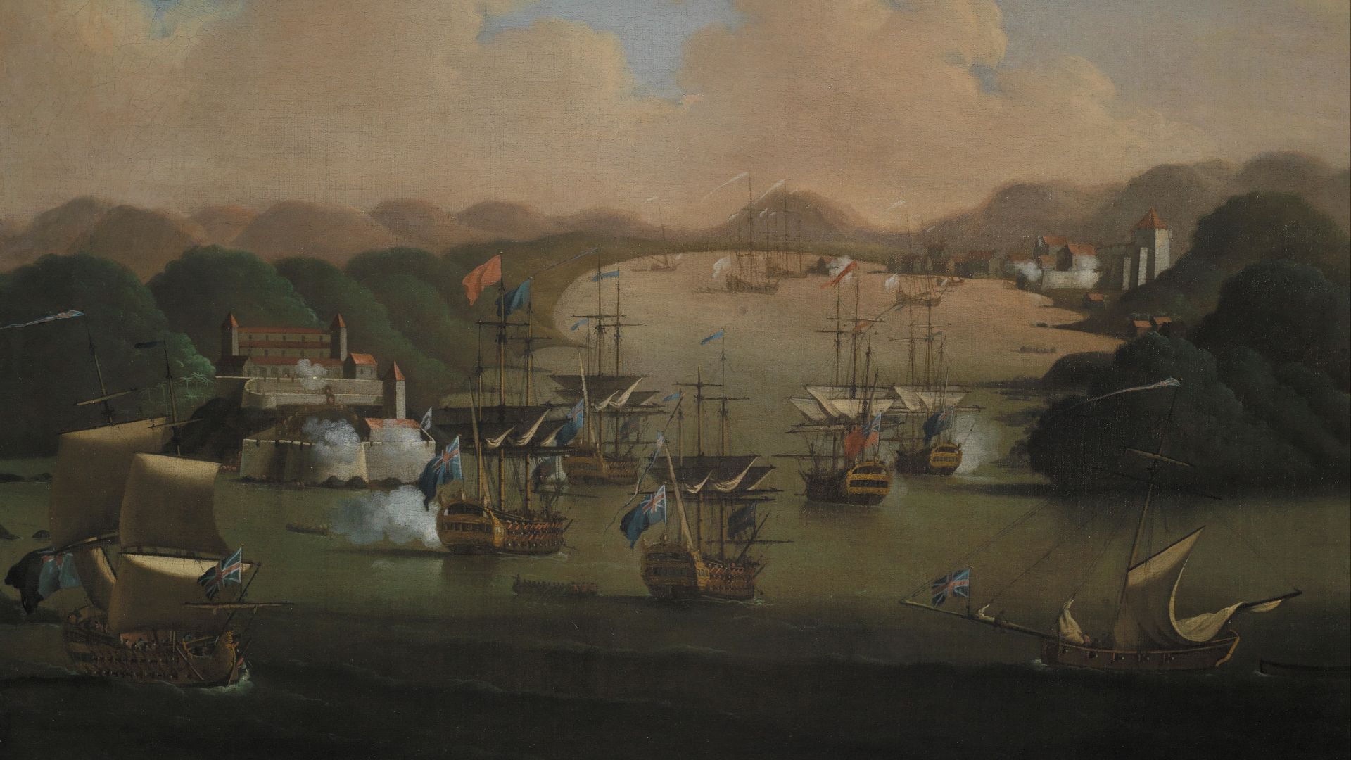 File:The capture of Porto Bello, 21st November 1739, studio of Peter Monamy.jpg