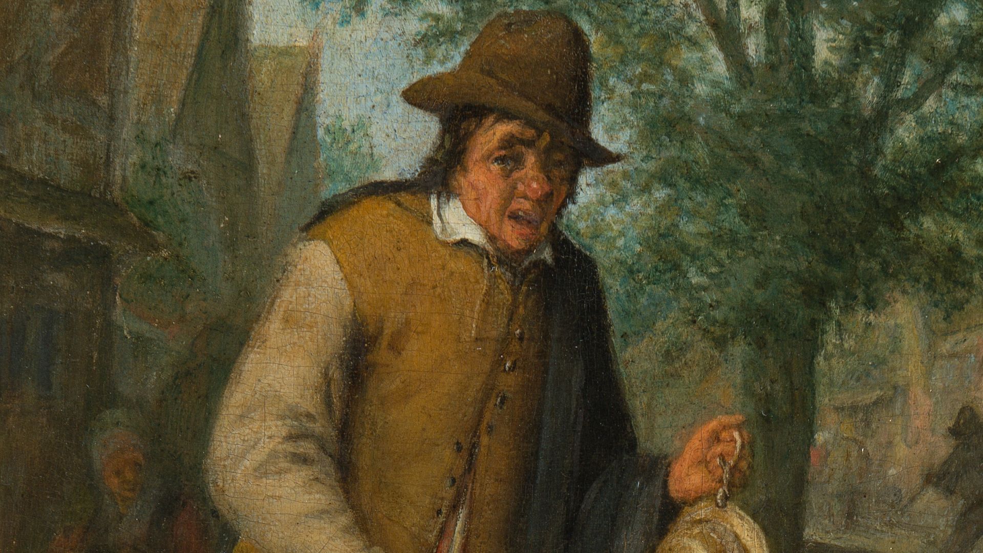 File:Town Crier with Stick and Gong (Hearing).jpg