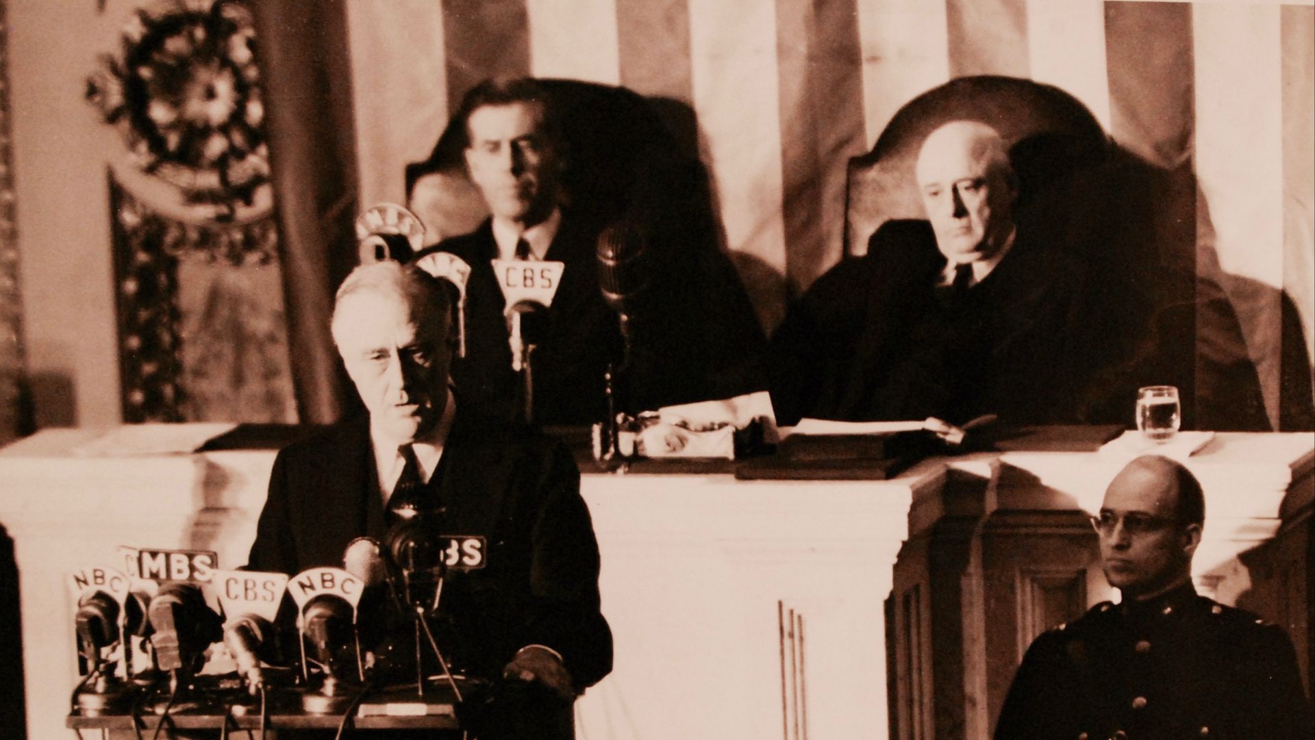 File:FDR addressing Congress on the Declaration of War, December 8, 1941.jpg