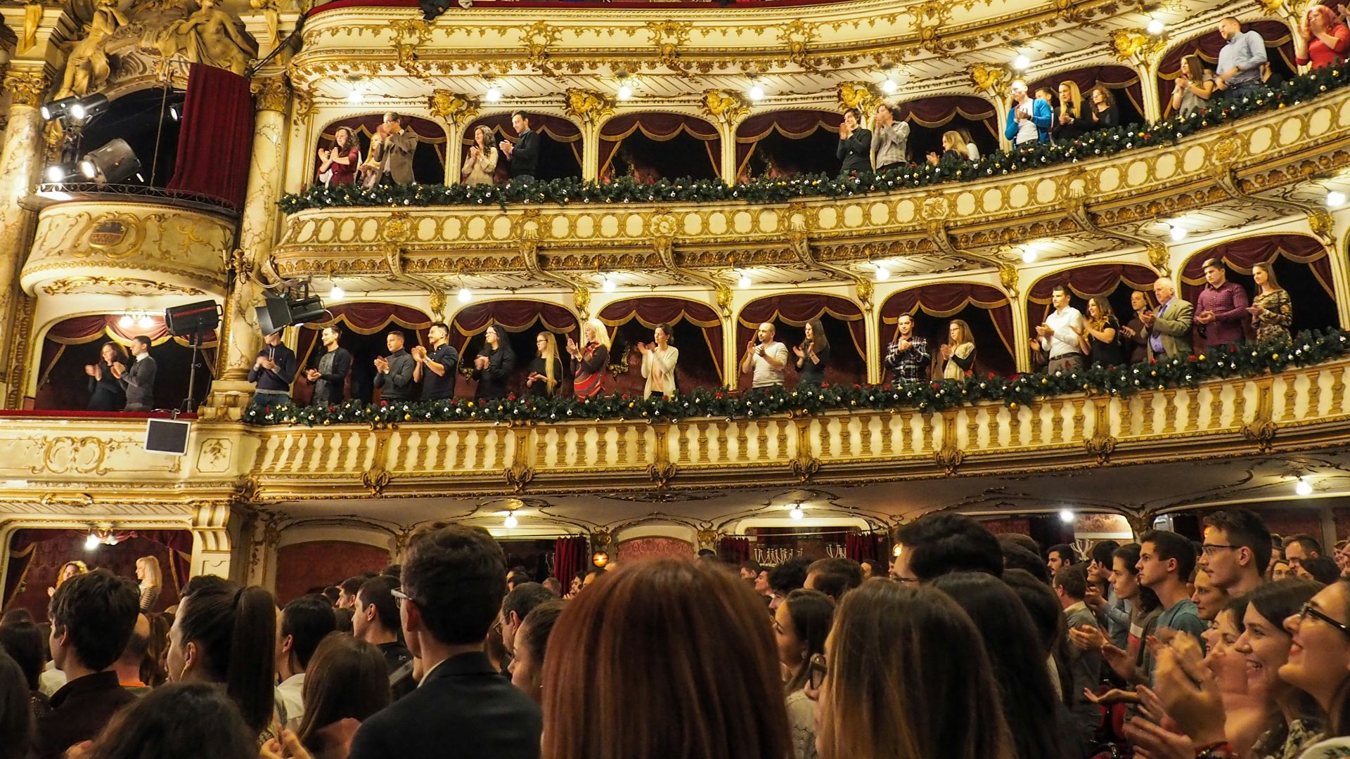 group on people inside building