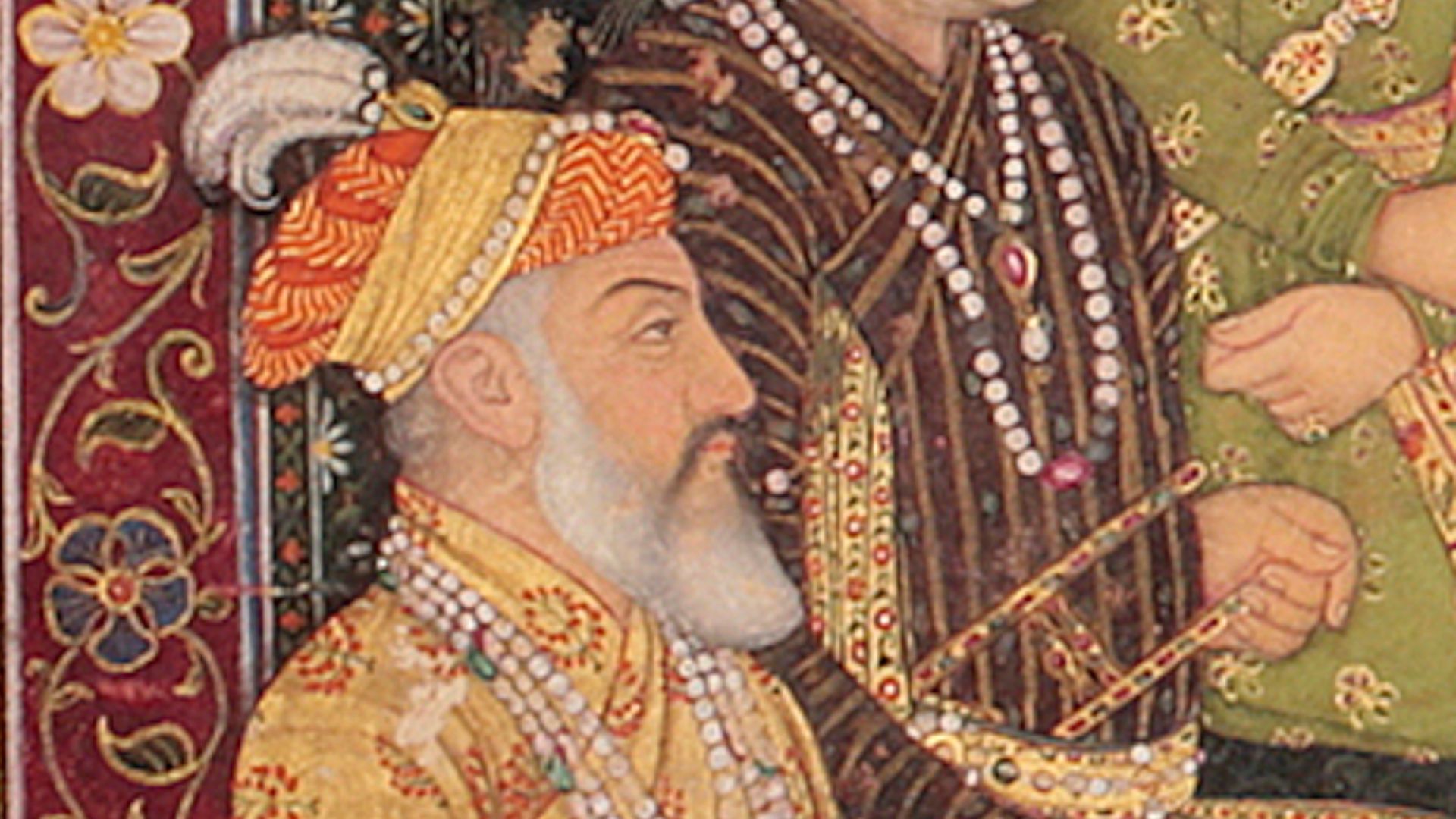 File:Shah Jahan, in The Rulers of the Mughal Dynasty from Babur to Awrangzeb, with their Ancestor Timur MSS 874, India, circa 1707–12. Khalili Collection.jpg