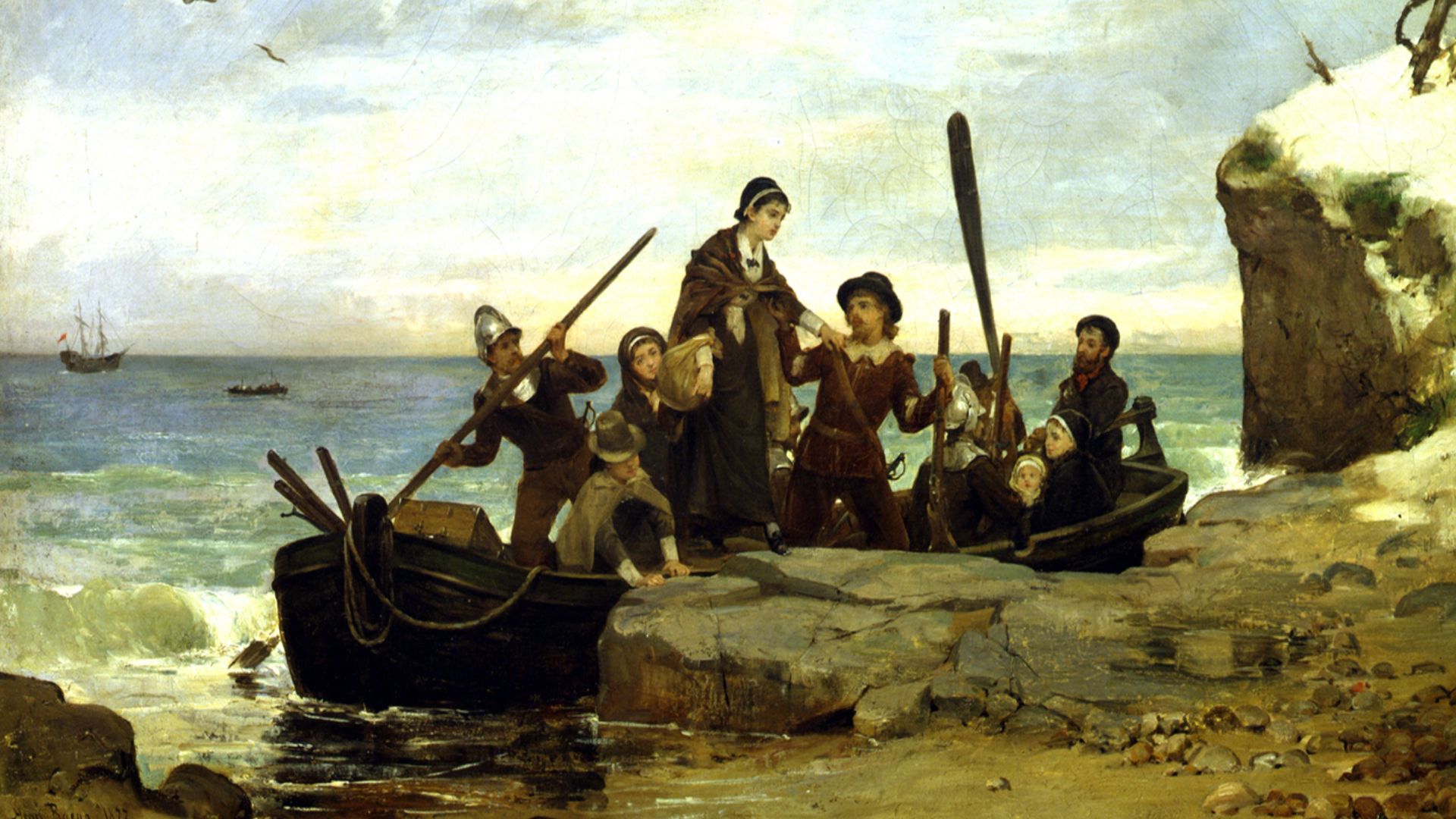 File:The Landing of the Pilgrims (1877) by Henry A. Bacon.jpg