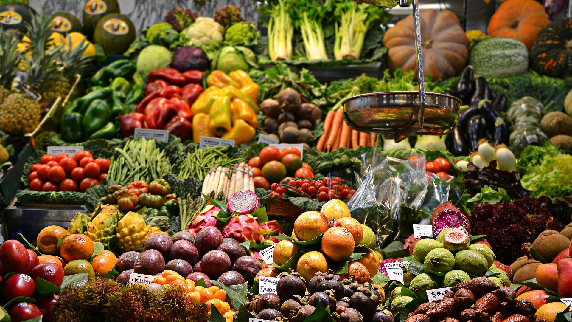 assorted fruits at the market