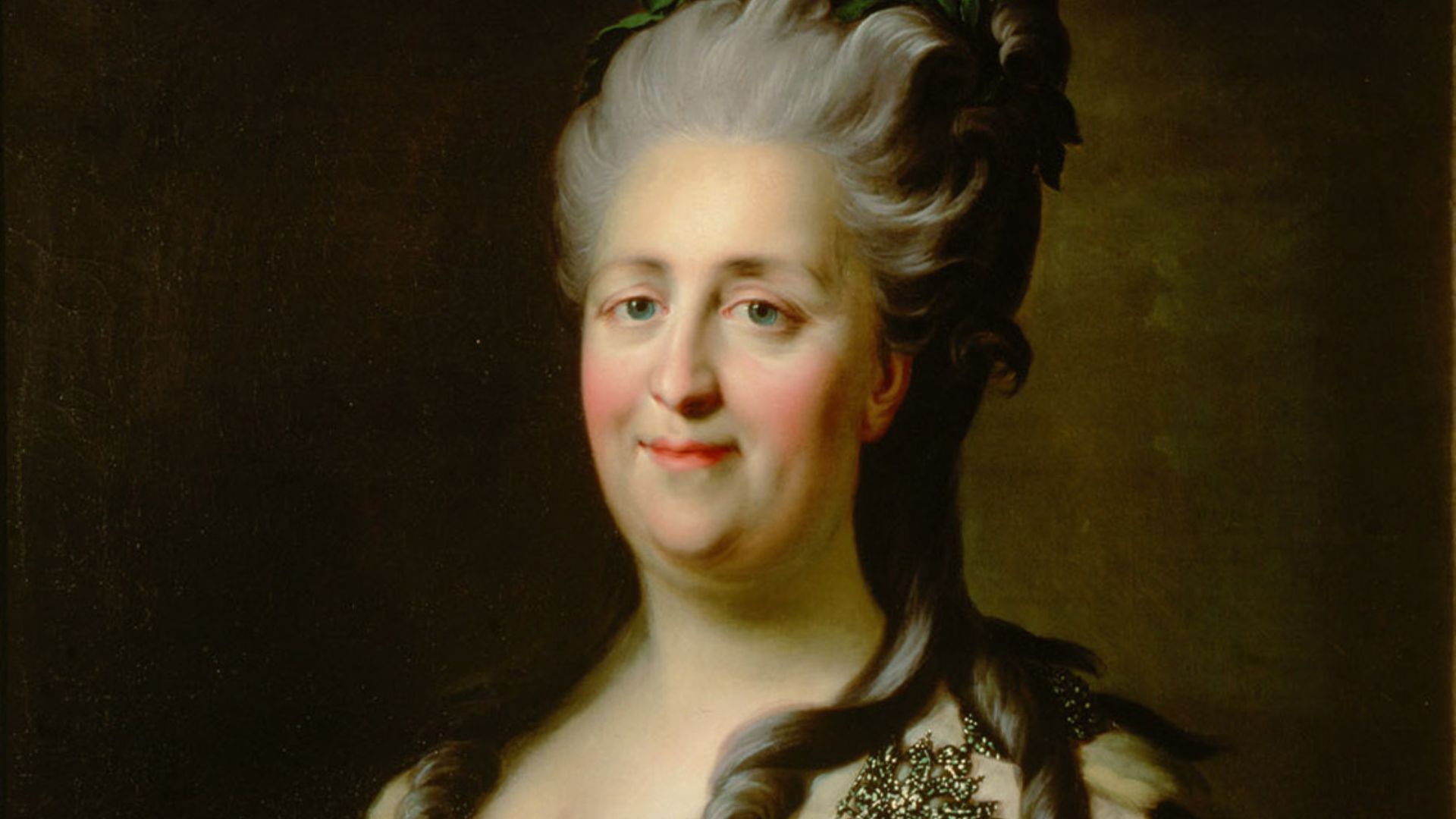 File:Catherine II after Roslin, Rokotov (1780s, Kunsthistorisches Museum).jpg