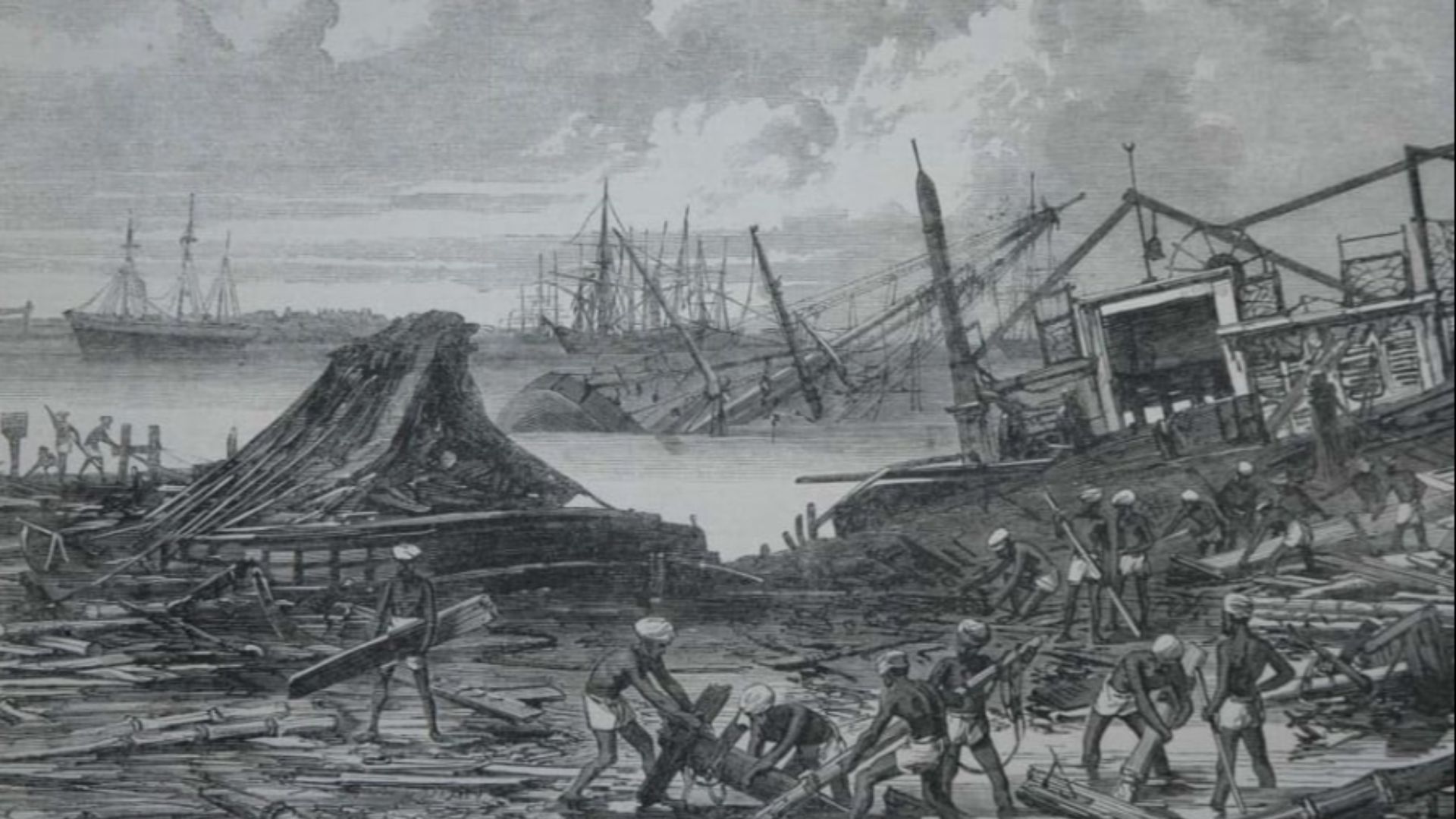 File:The aftermath of the 1839 Coringa cyclone.jpg