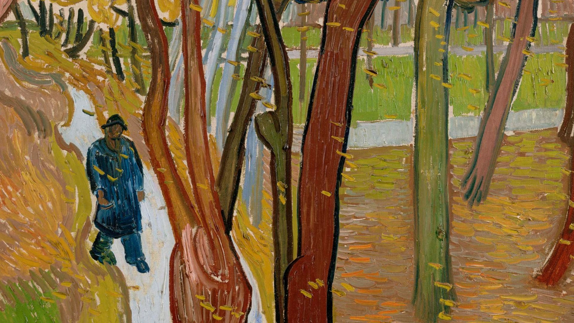 File:Vincent van Gogh - The garden of Saint Paul's Hospital (`The fall of the leaves') - Google Art Project.jpg