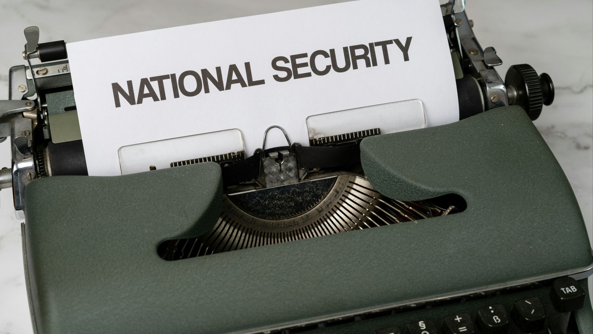 a typewriter on a table