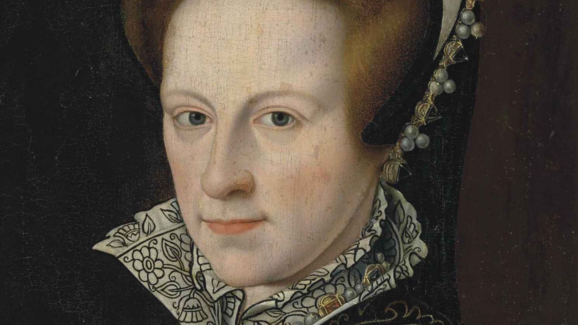 File:After Antonio Mor Mary I of England in an embroidered dress.jpg