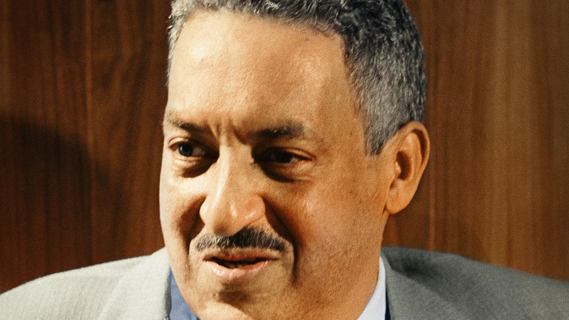 A portrait of Thurgood Marshall