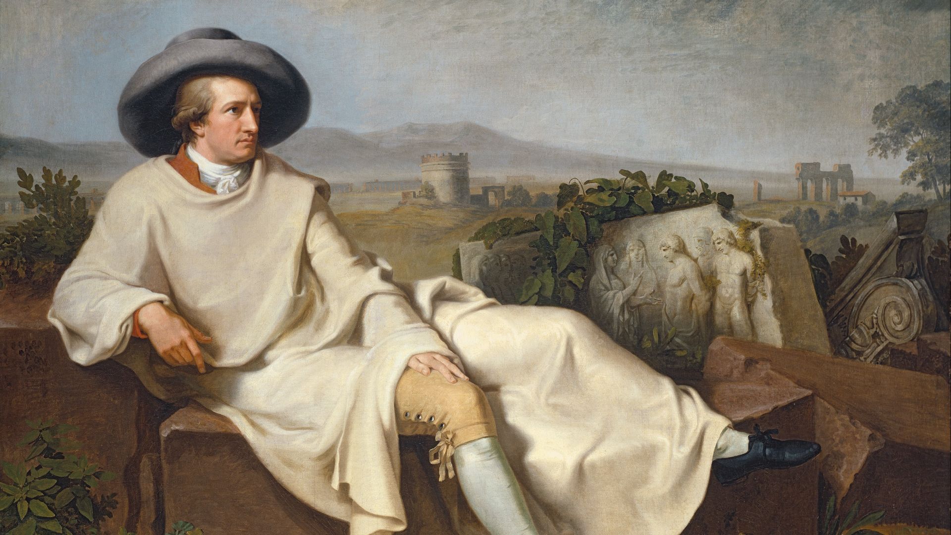 File:Johann Heinrich Wilhelm Tischbein - Goethe in the Roman Campagna - Google Art Project.jpg