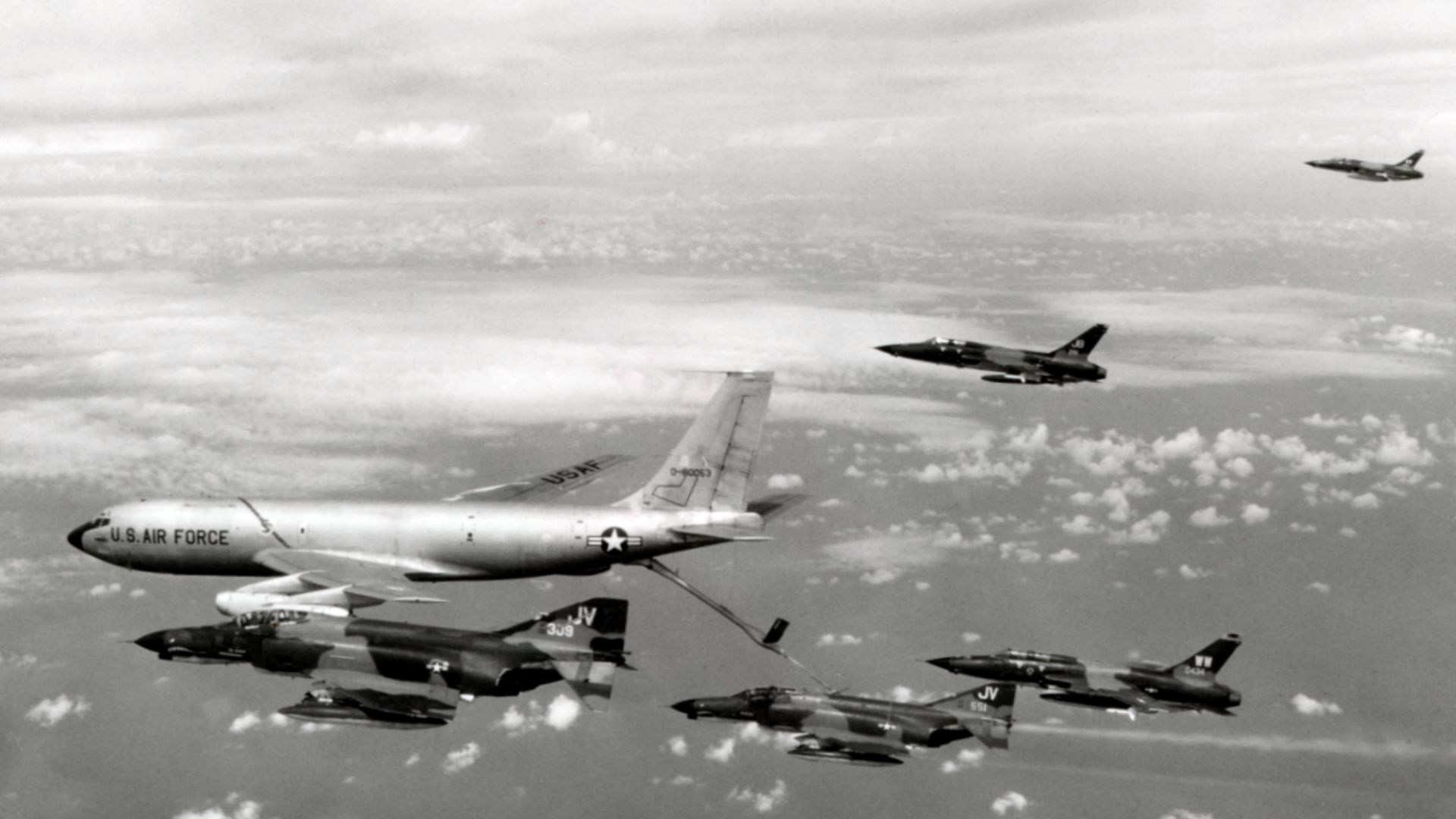 File:KC-135A refueling Wild Weasel team Oct 1972.jpg