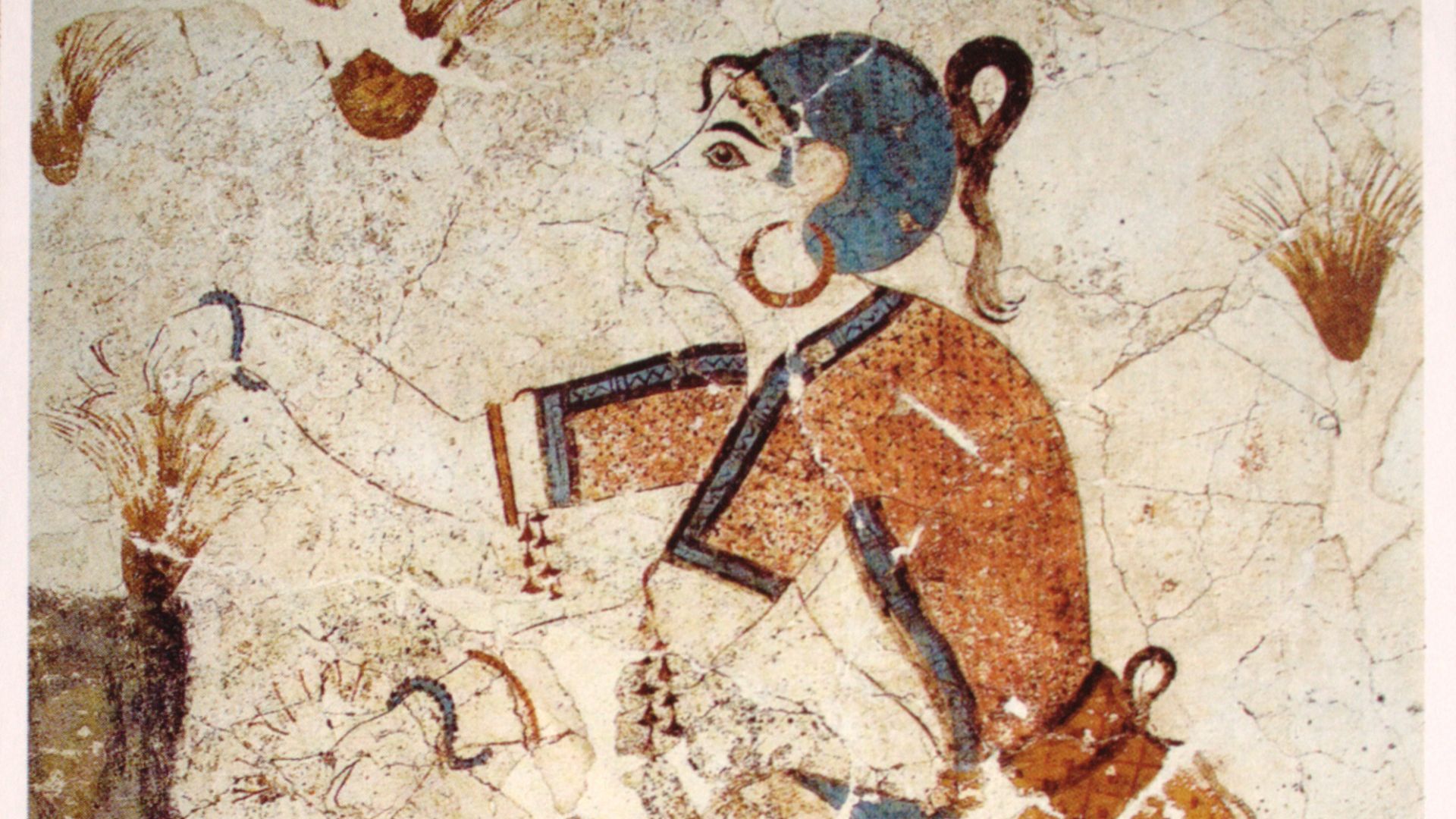 File:Cueilleuse de safran, fresque, Akrotiri, Grèce.jpg