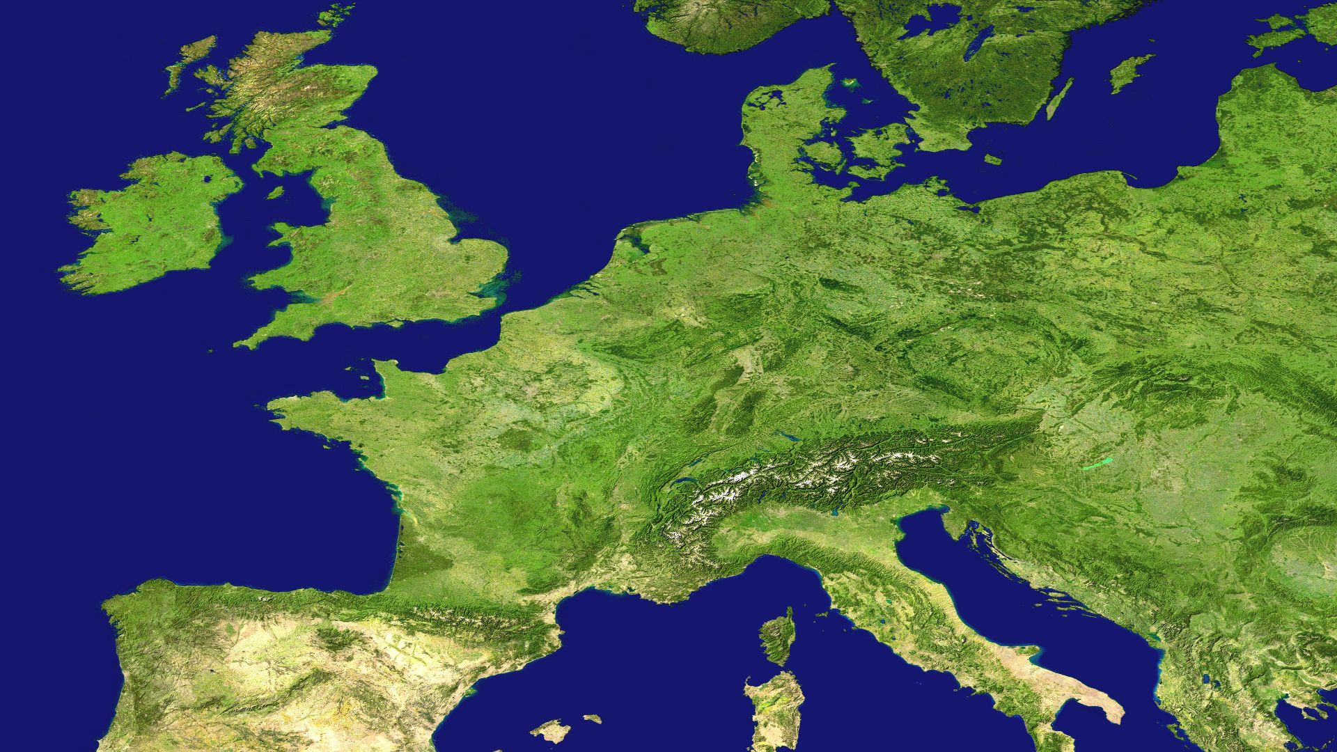 satellite photo of islands