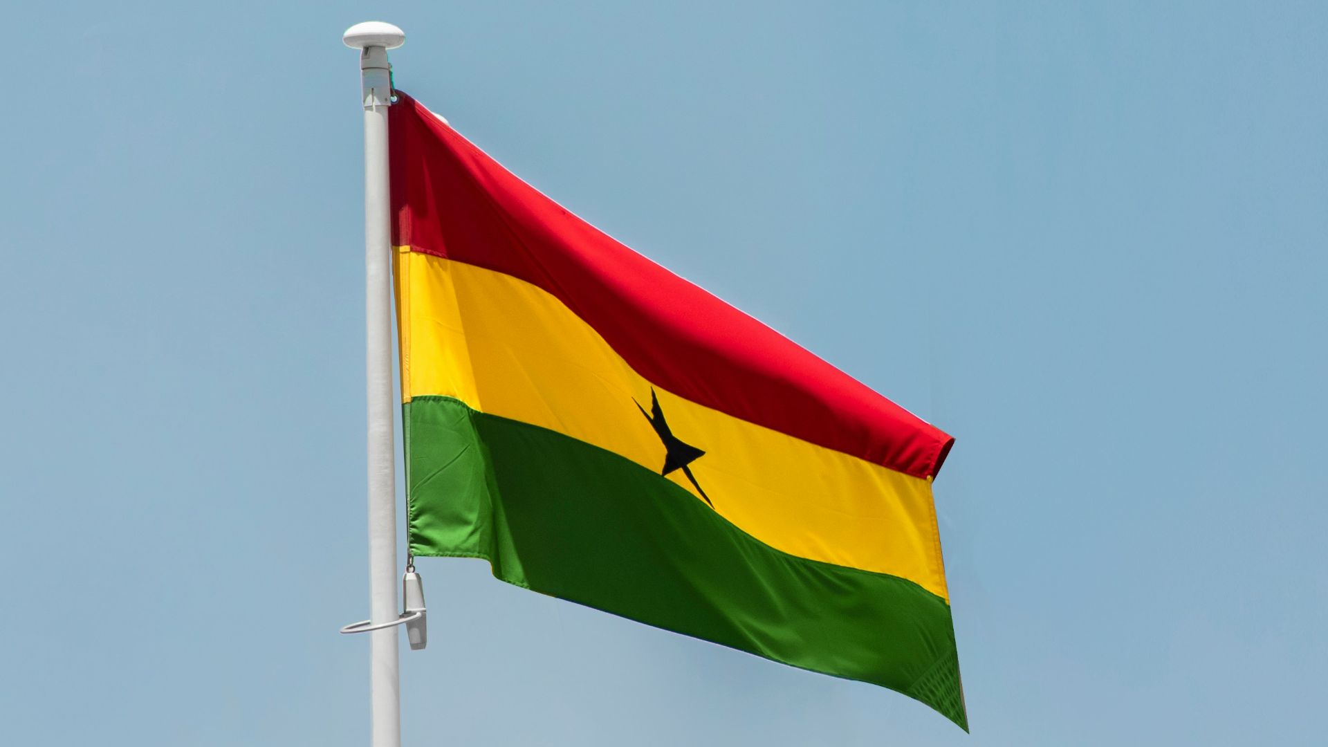 a flag on a flagpole