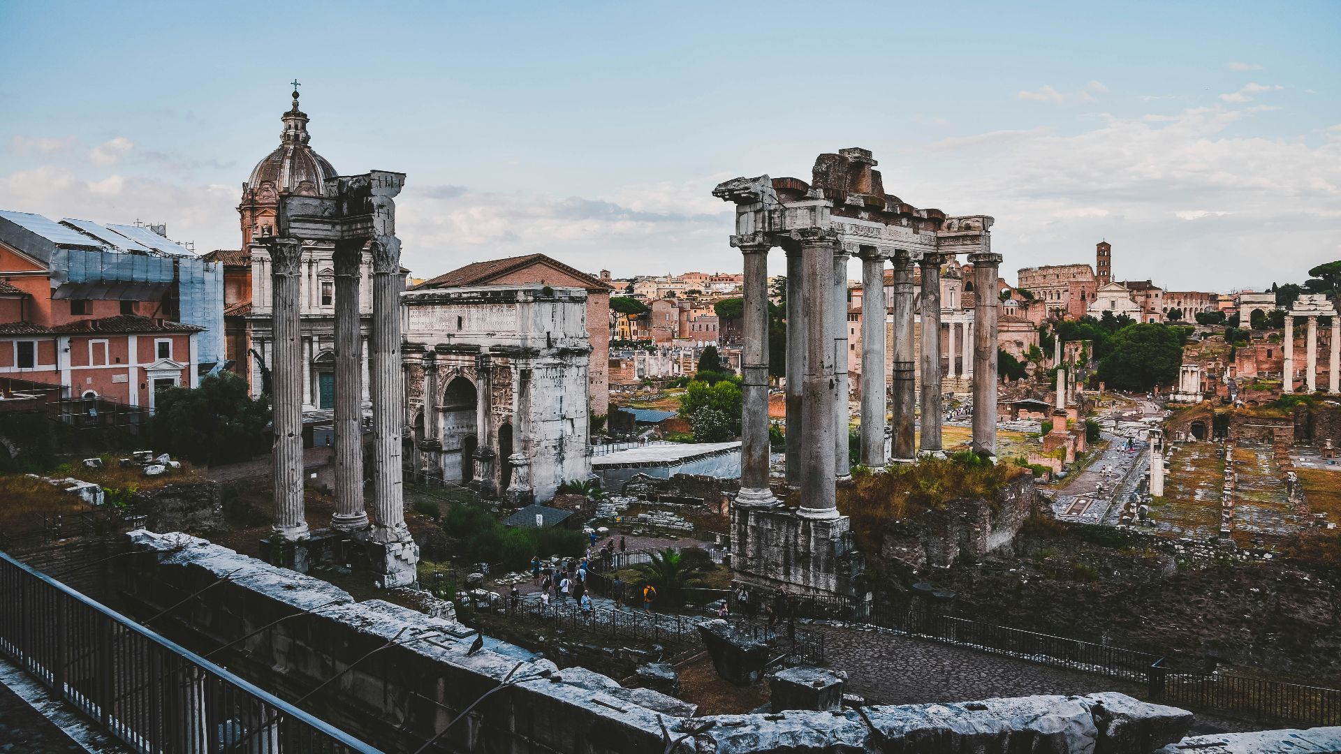 white ruins during day