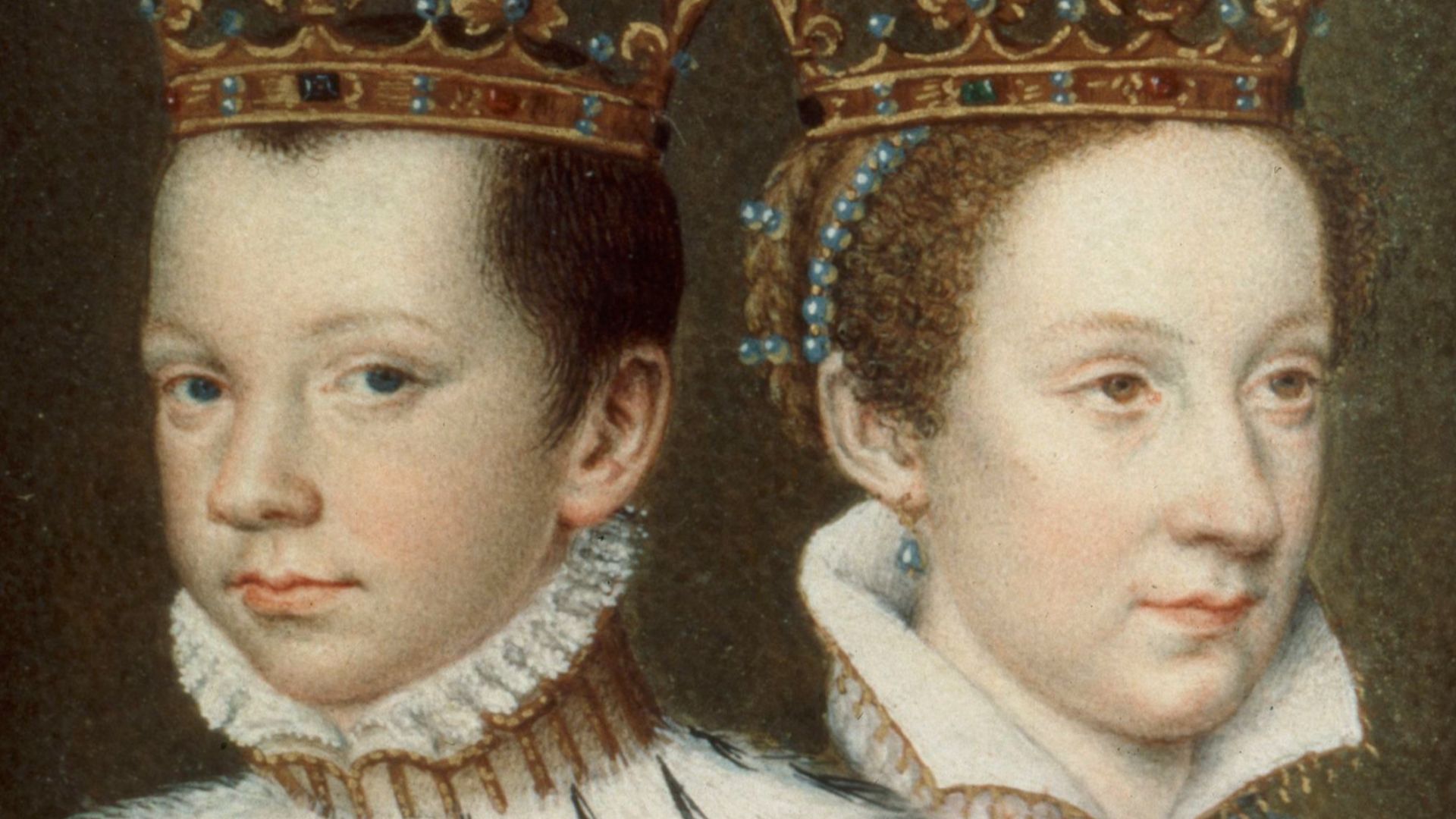 File:BnF, NAL 83, folio 154 v - Francis II and Mary, Queen of Scots (cropped).jpg