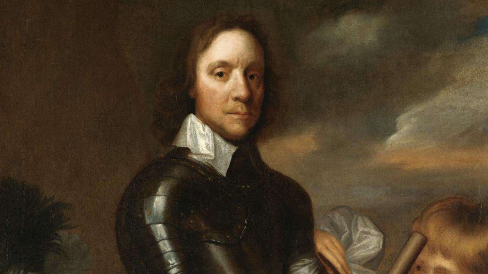 File:Portrait of Oliver Cromwell (1599–1658), Lord Protector of England, three-quarter length, standing, wearing armour, a page to the right (by After Robert Walker).jpg