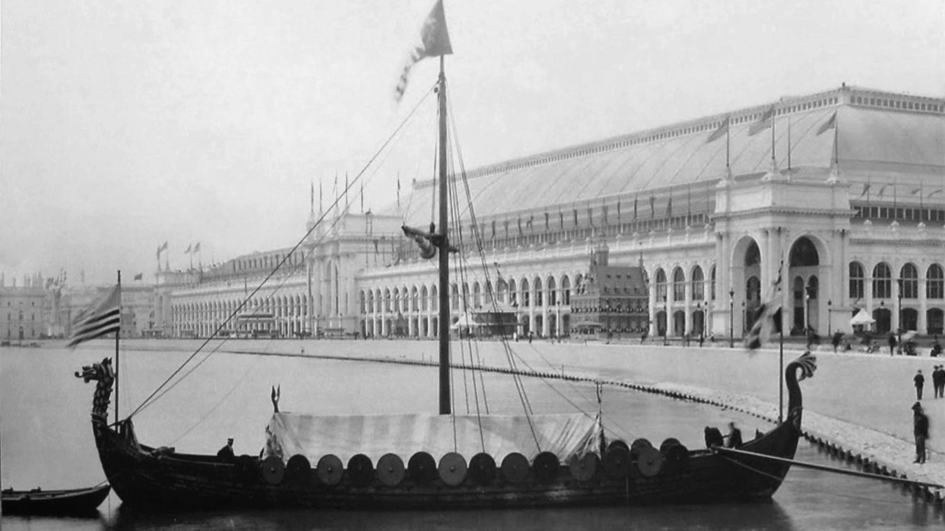 File:Viking, replica of the Gokstad Viking ship, at the Chicago World Fair 1893.jpg