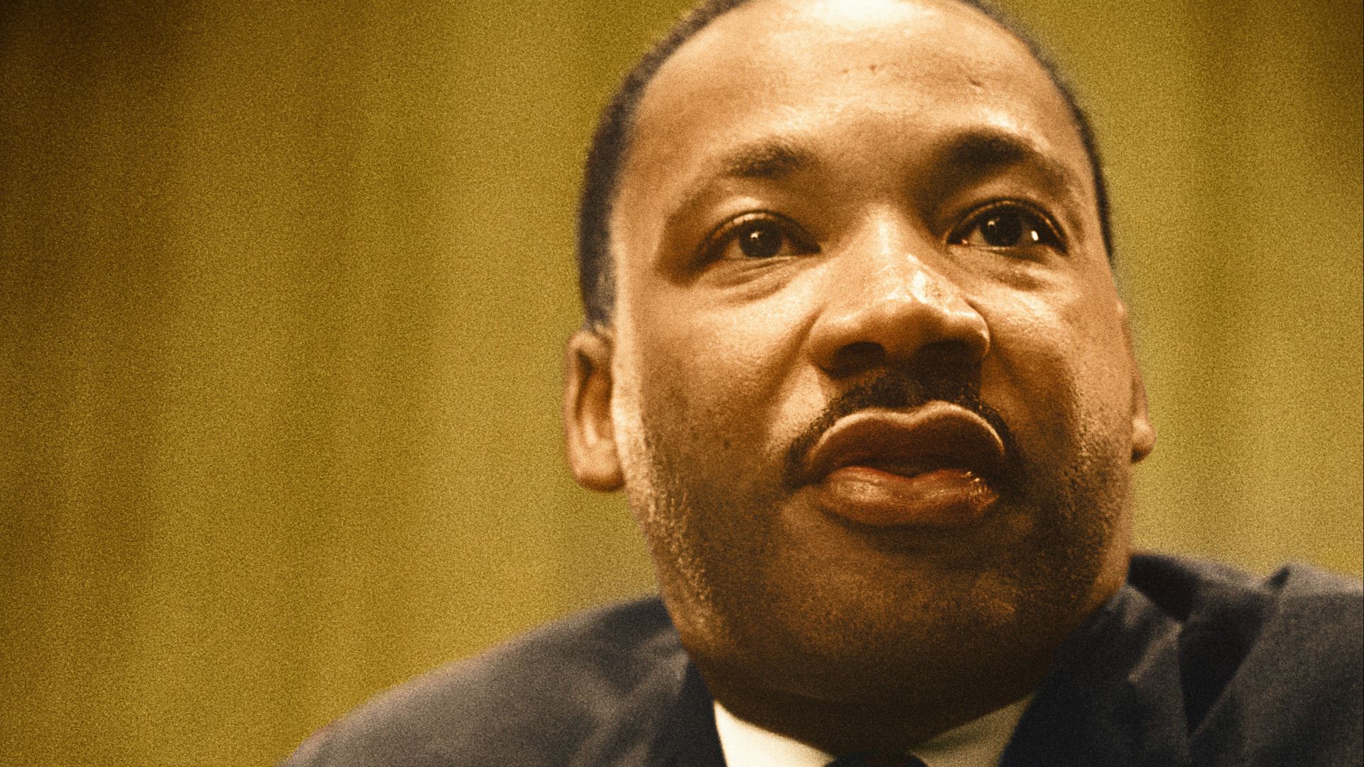 Dr. Martin Luther King, Jr. gives a speech