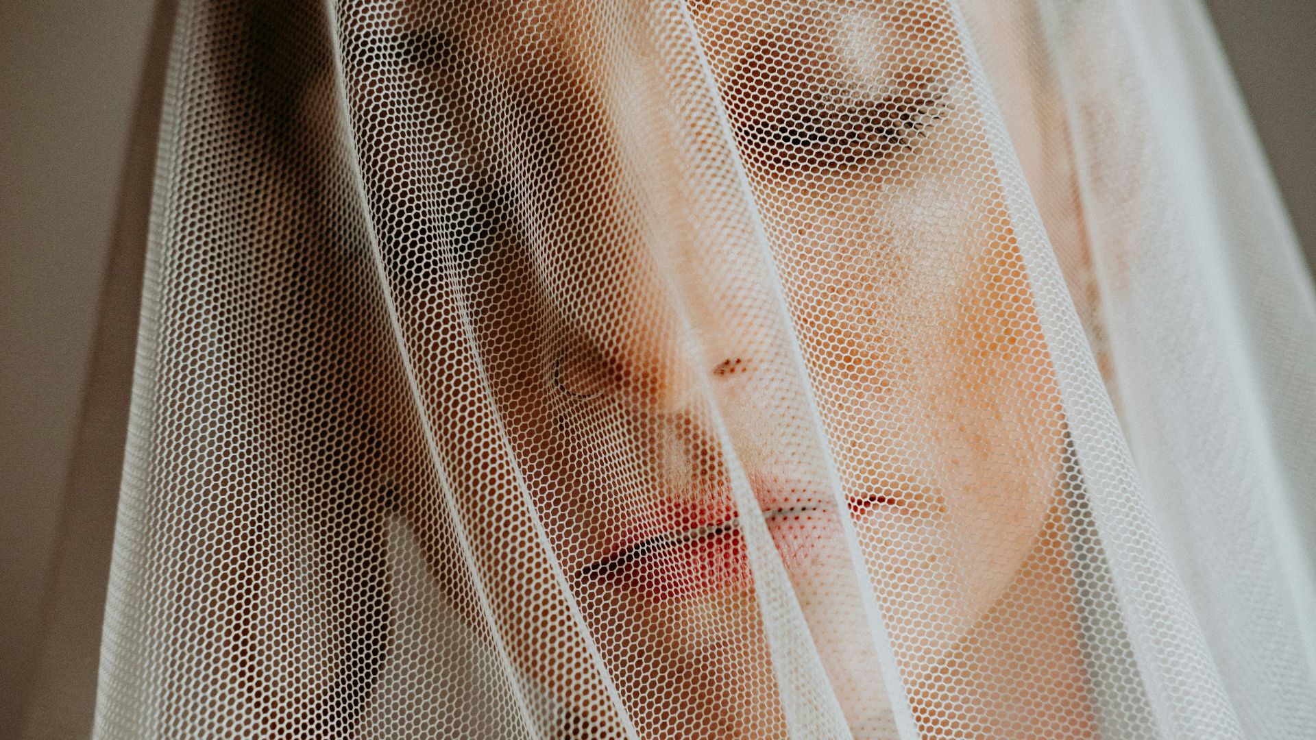 white and brown polka dot textile