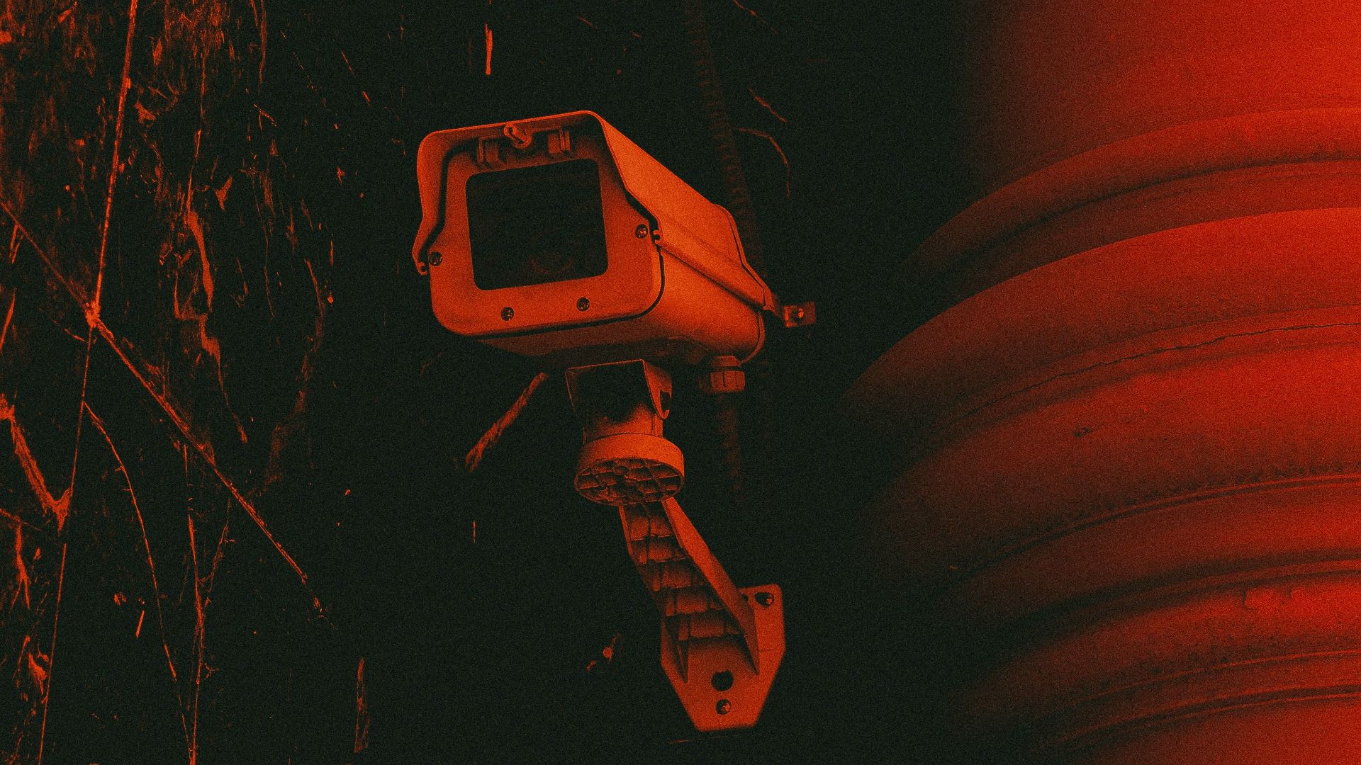 white bullet-type camera