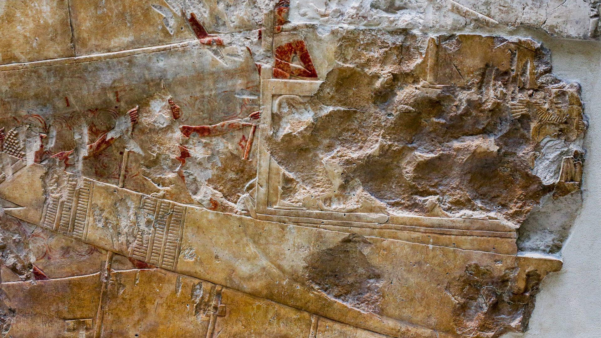 File:Relief fragments from the funerary temple of pharaoh Hatshepsut, boat trip 06.jpg