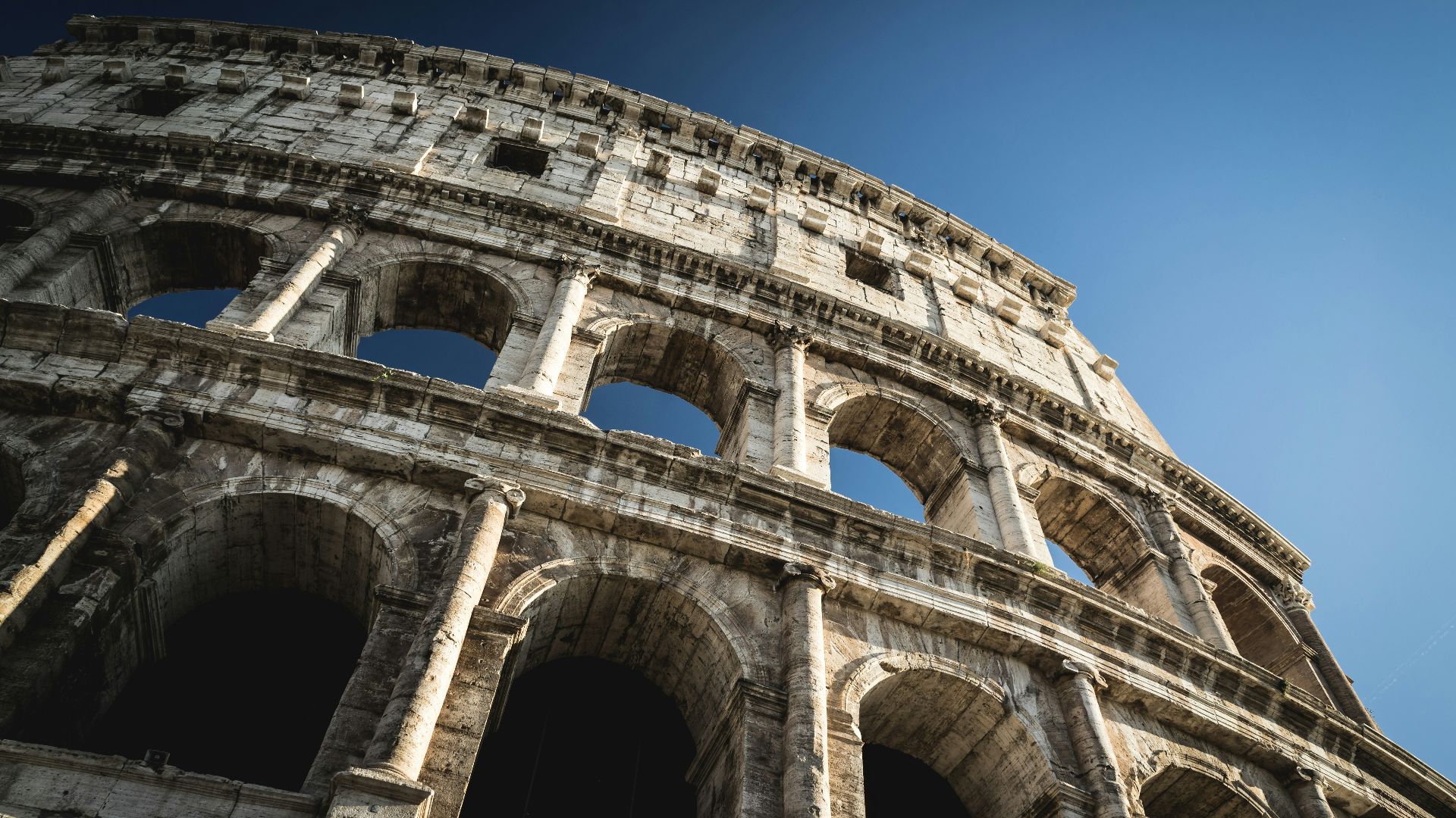 low angle photo of The Colosseum