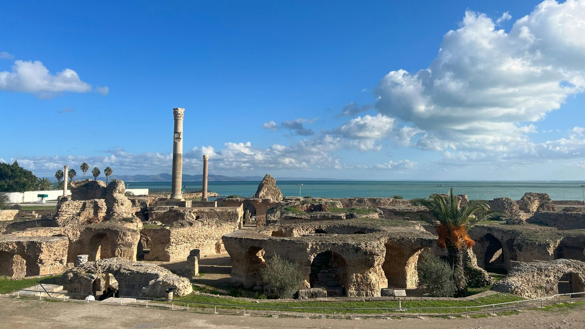 The ruins of the ancient city of palmyran