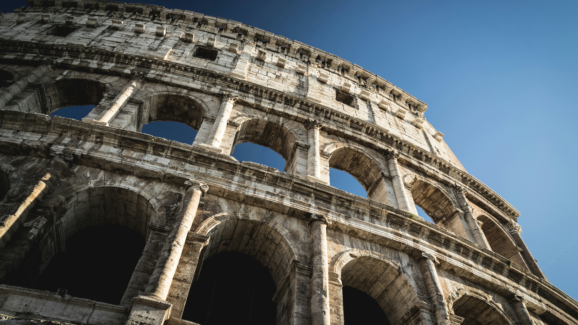 low angle photo of The Colosseum