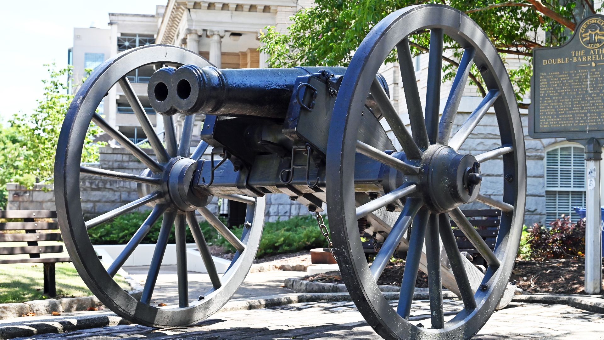 File:Double-barrelled cannon, Athens, GA, US.jpg