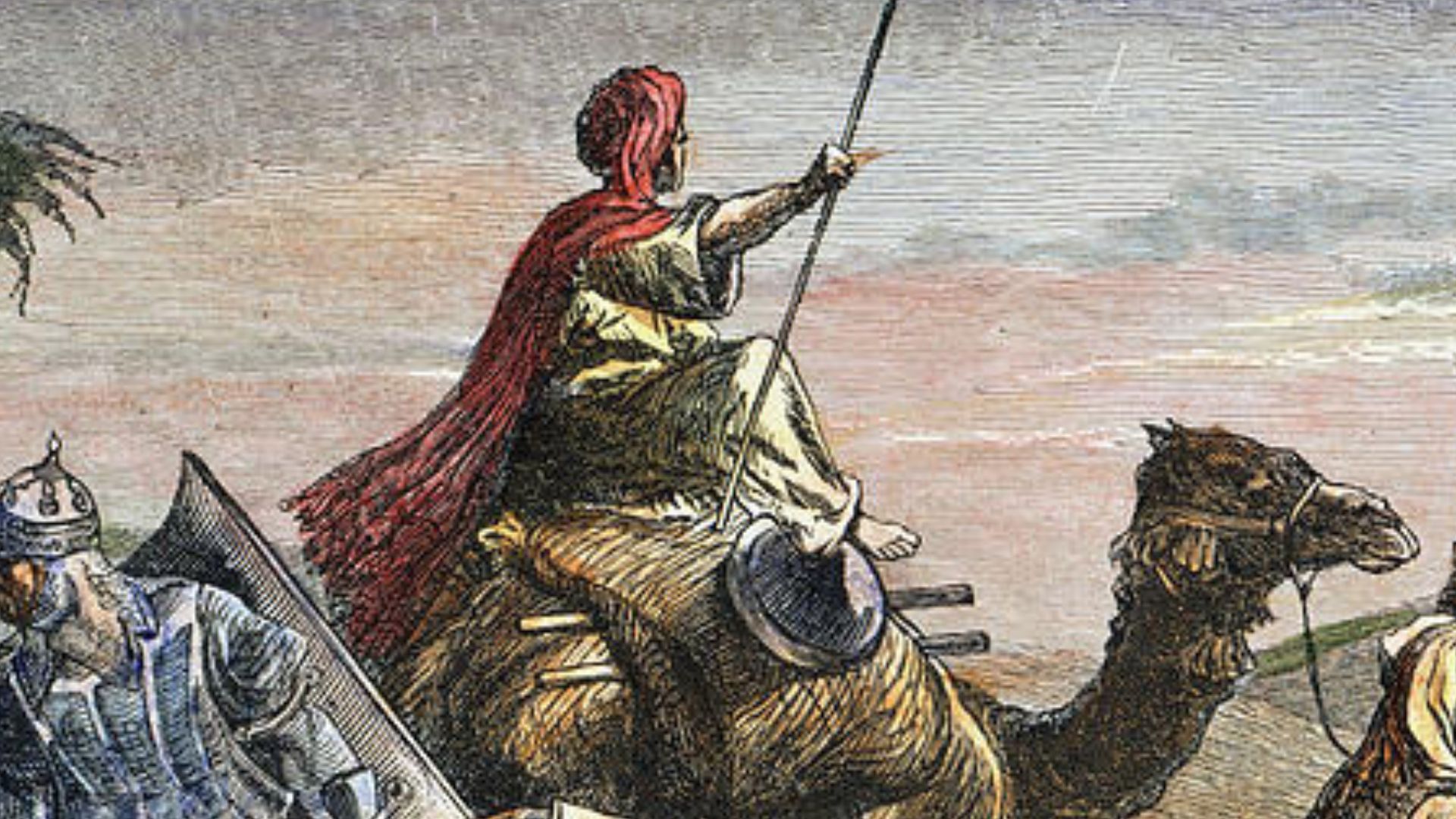 File:The entrance of Caliph Umar (581?-644) into Jerusalem, 638- colored engraving, 19th century..jpg