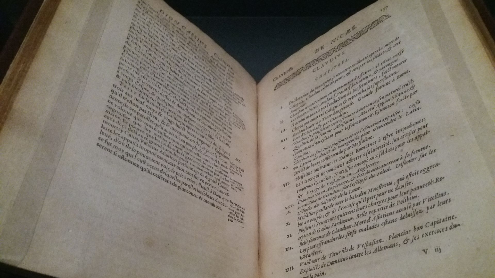File:MBA Lyon - Claude 2018 - Dion Cassius, L'Histoire de Dion Cassius de Nycaee, ouvert au chapitre sur Claude.jpg