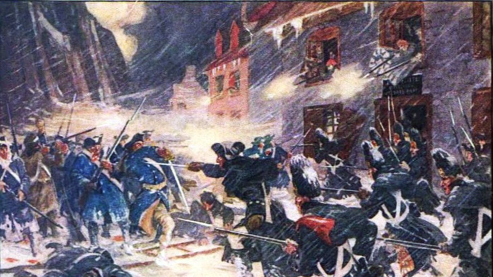 File:Canadian militiamen and British soldiers repulse the American assault at Sault-au-Matelot.jpg