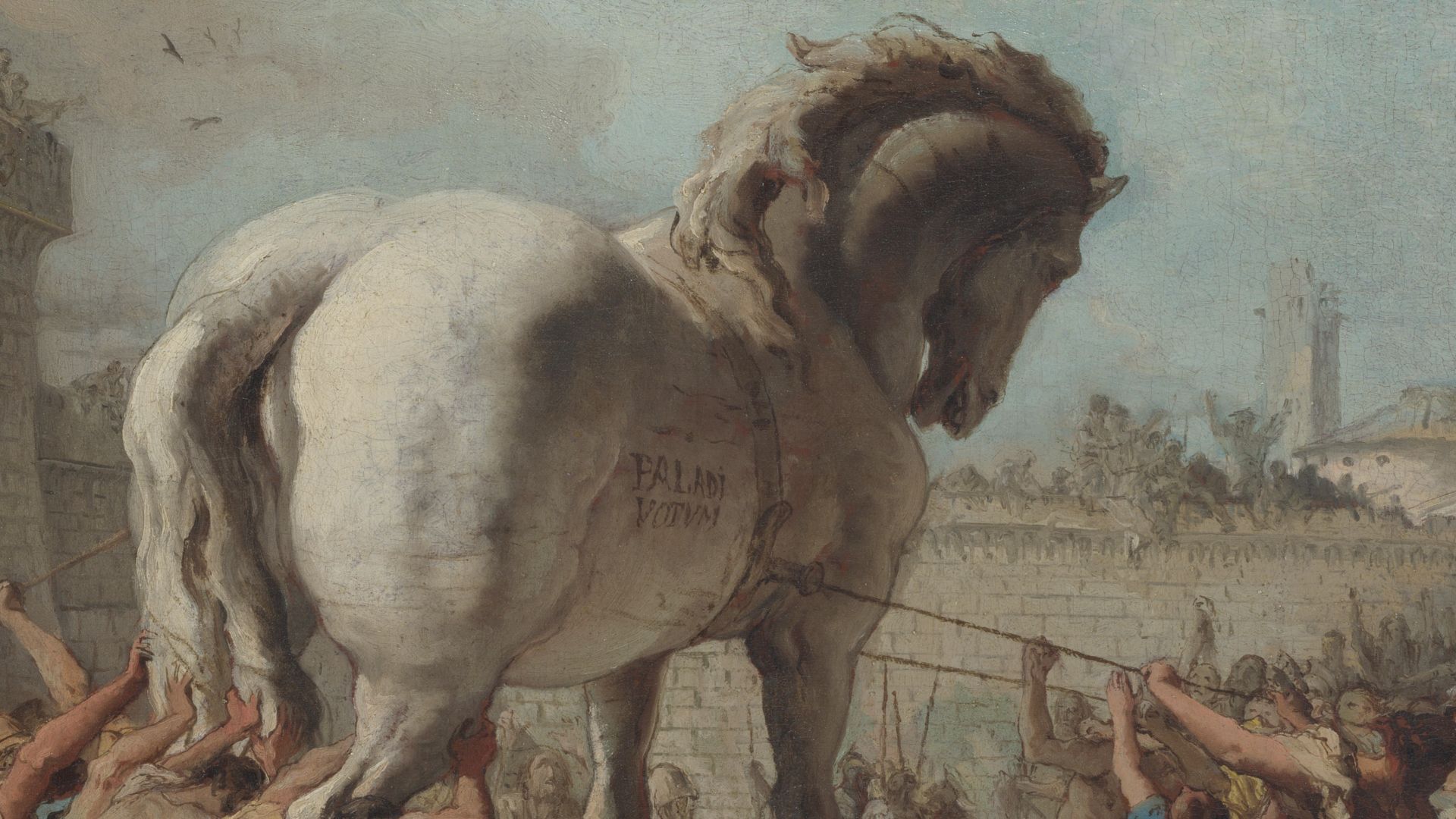 File:Giovanni Domenico Tiepolo - The Procession of the Trojan Horse in Troy - WGA22382.jpg