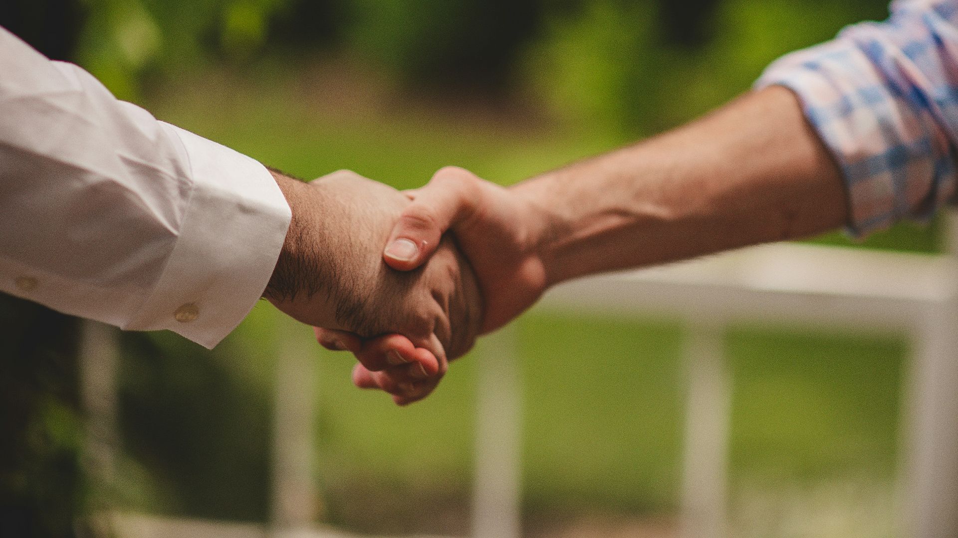a man holding a baby