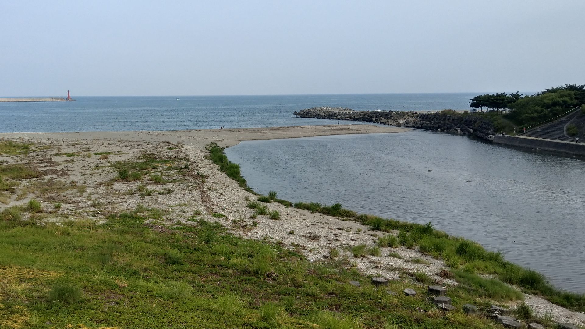 File:Sandbar closes the Meilun River.jpg