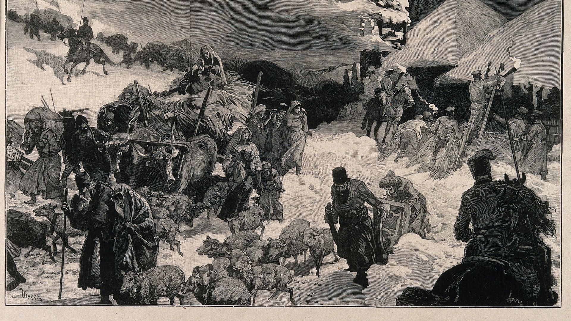 File:Government soldiers cleansing by fire the plague-ridden vill Wellcome V0010638.jpg