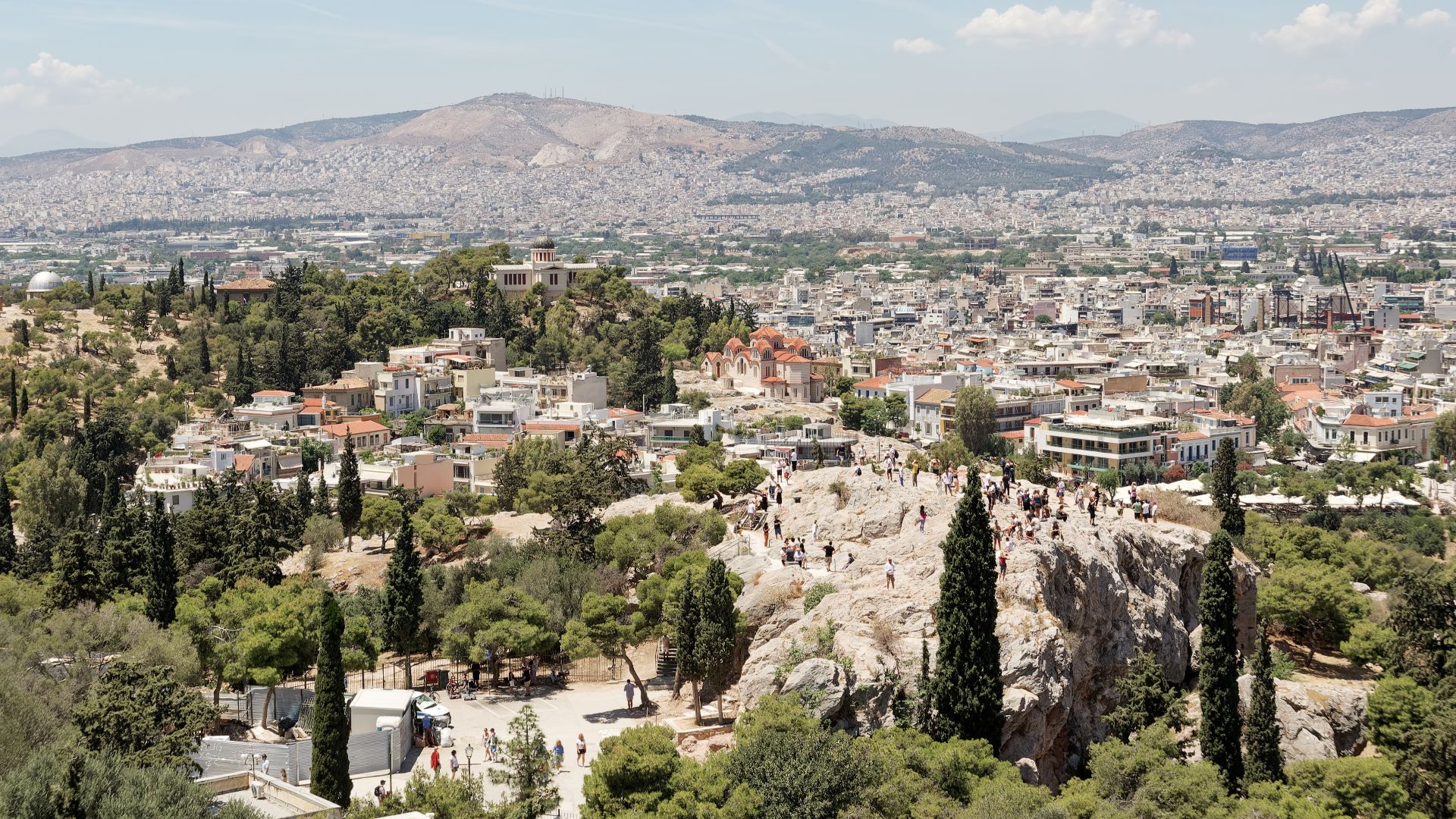 File:View of the Areopagus from the Acropolis in Athens, 20240531 1329 9684.jpg