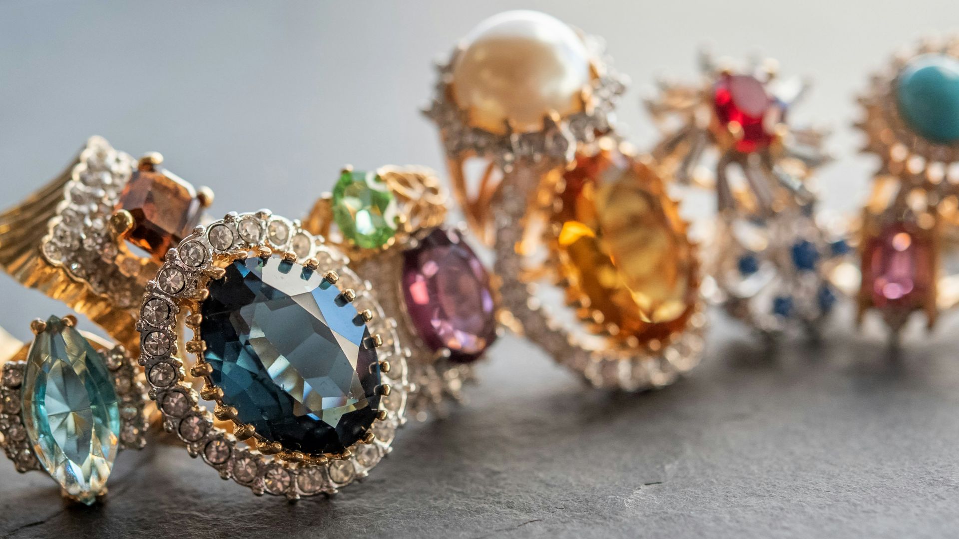 gold and green gemstone ring